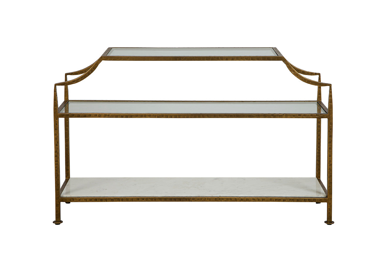 Altamura Metal and Marble Console
