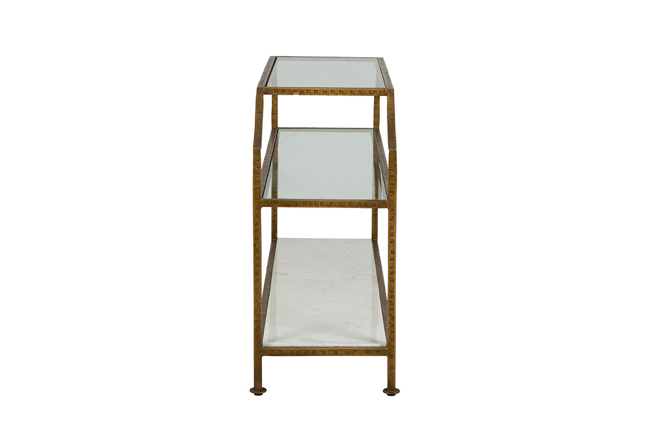 Altamura Metal and Marble Console
