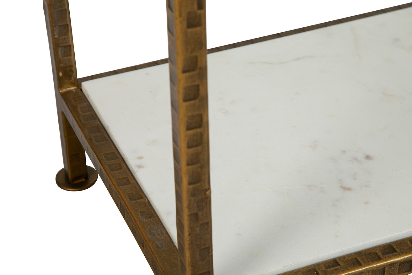 Altamura Metal and Marble Console