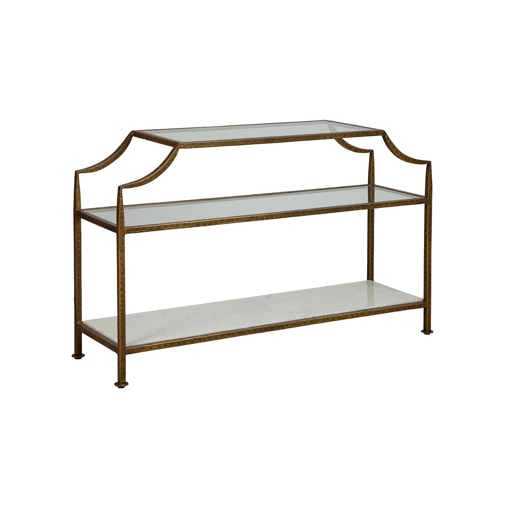 Altamura Metal and Marble Console