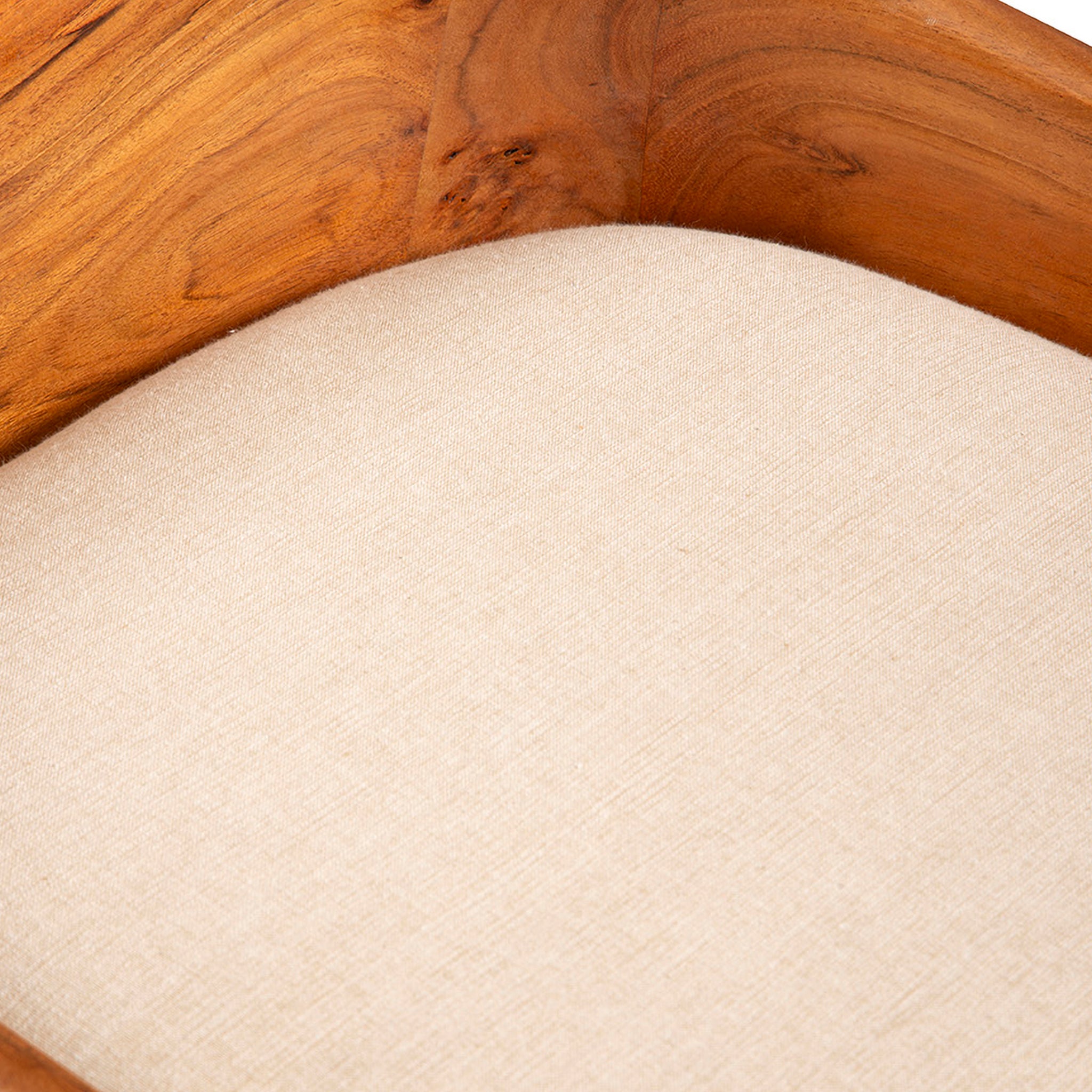 Ravello Teak Upholstered Barstool