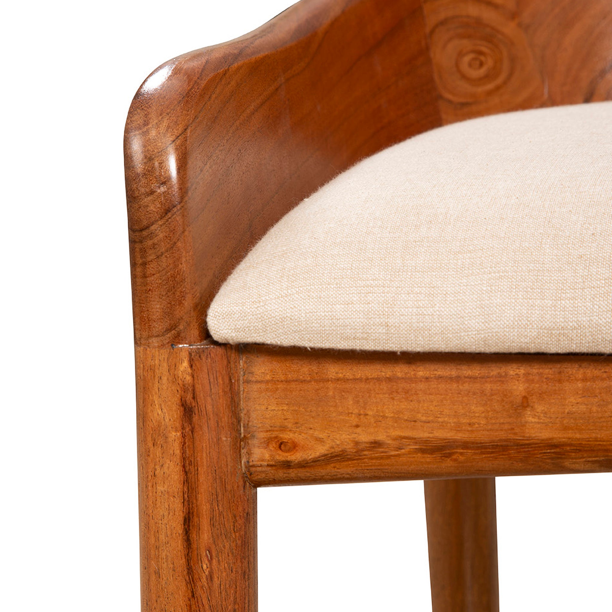 Ravello Teak Upholstered Barstool