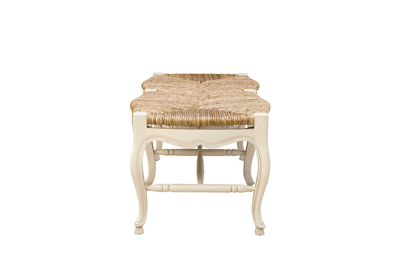 Aubigny Rush Seat Bench