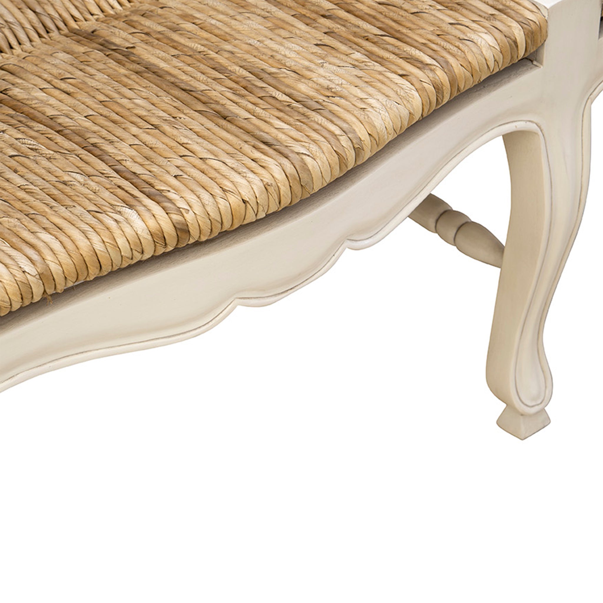 Aubigny Rush Seat Bench