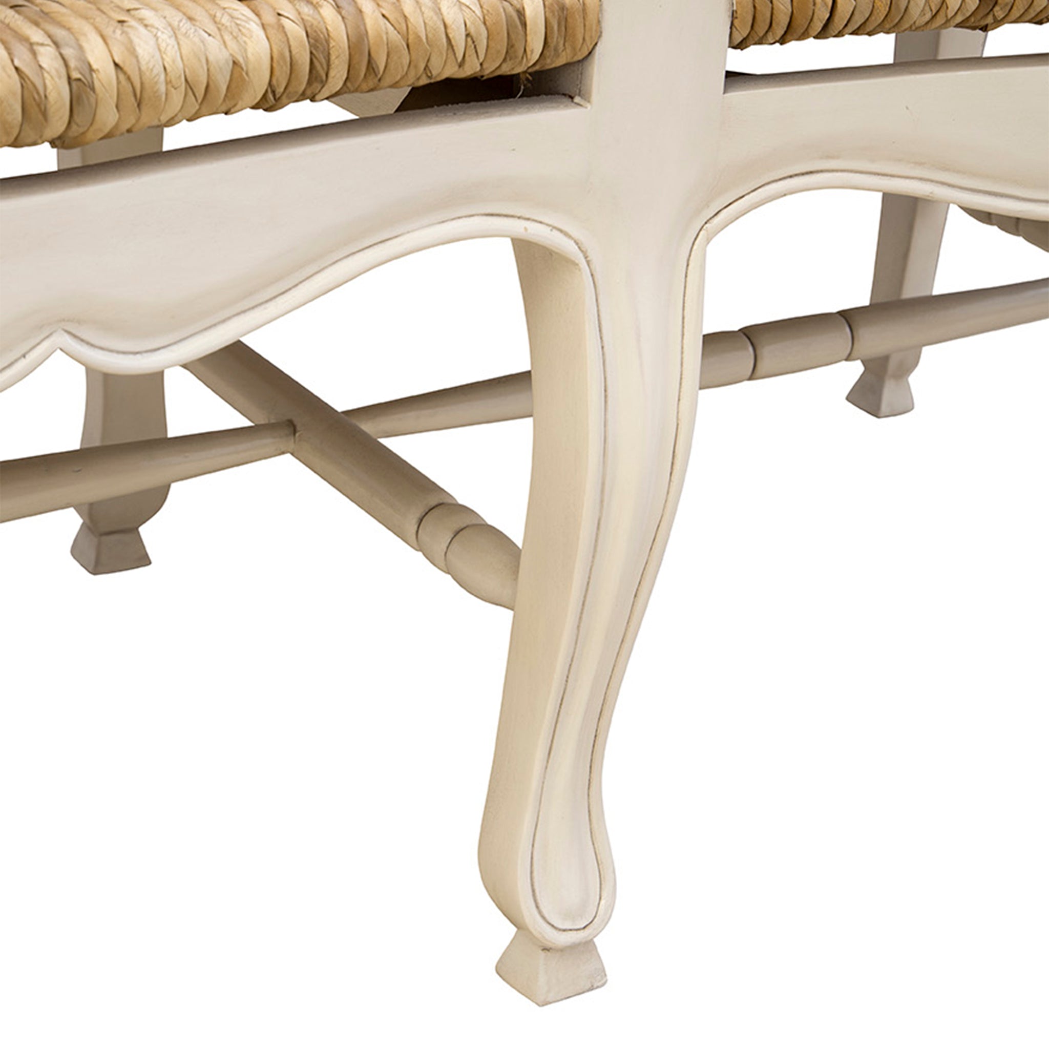 Aubigny Rush Seat Bench