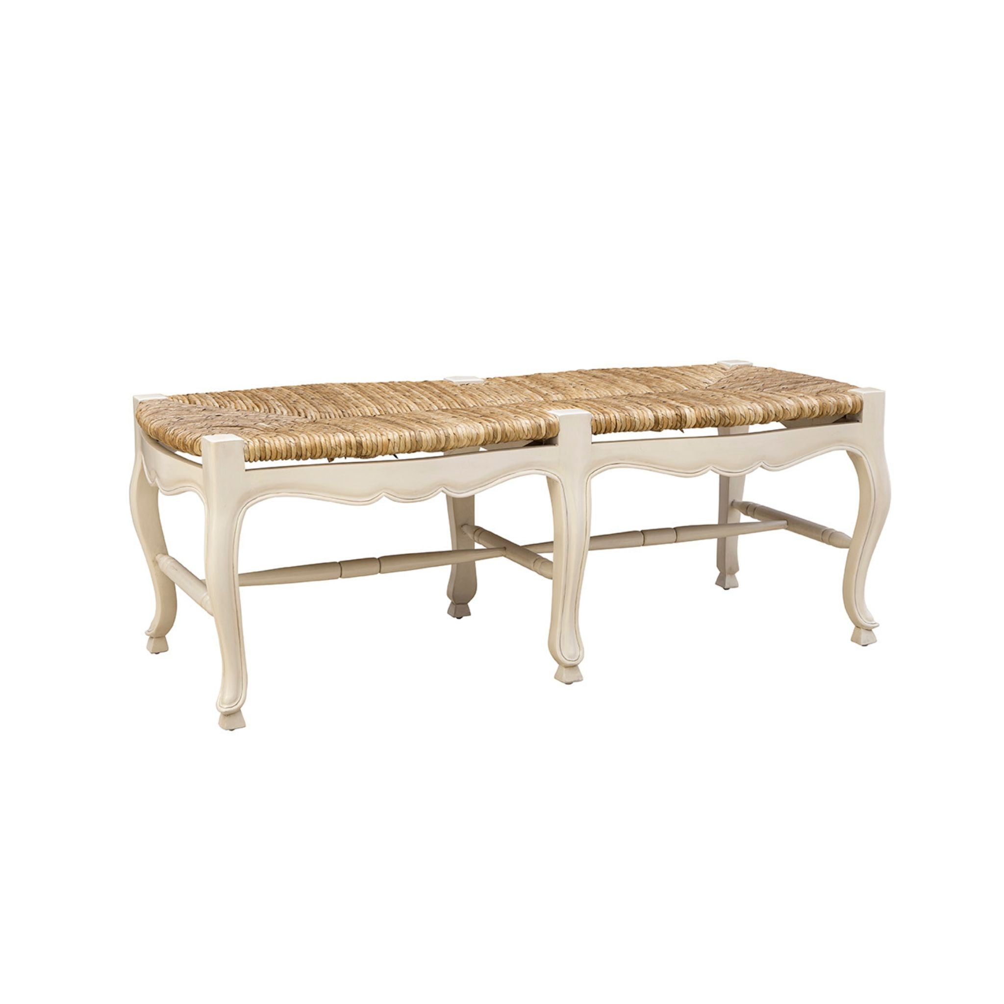 Aubigny Rush Seat Bench