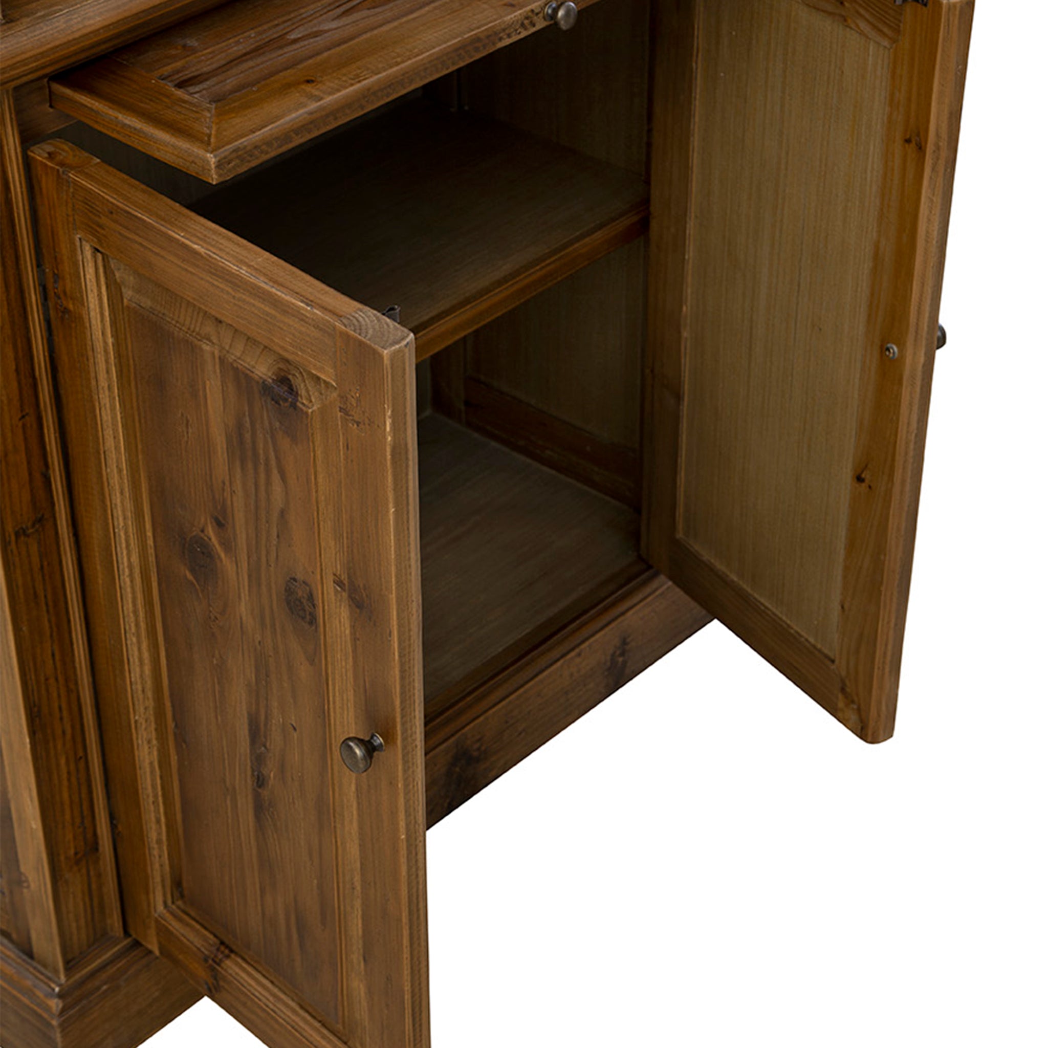 Arlon Carved Wood Bookcase