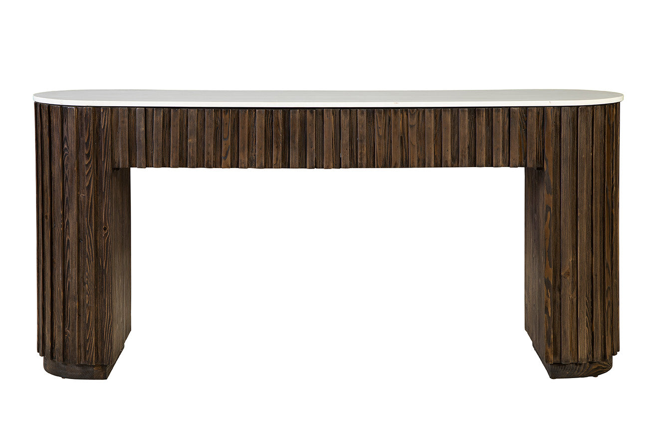 Essau Fluted Wood Console