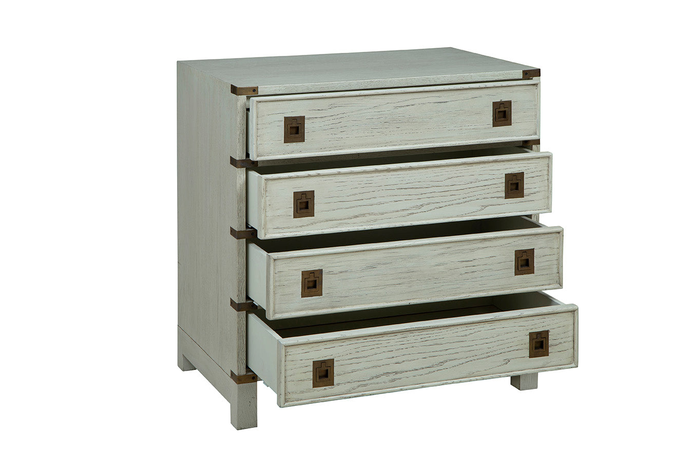 Calliope Whitewashed Wood Chest