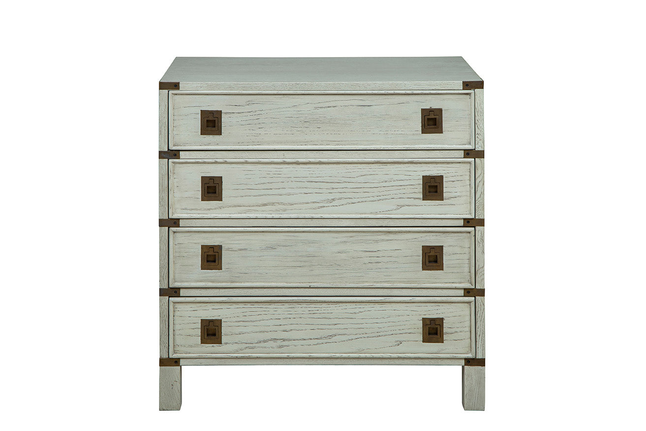 Calliope Whitewashed Wood Chest