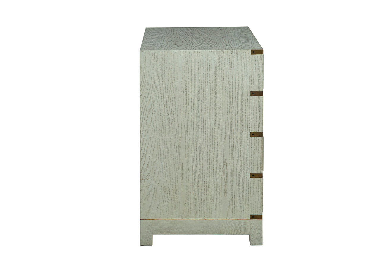 Calliope Whitewashed Wood Chest