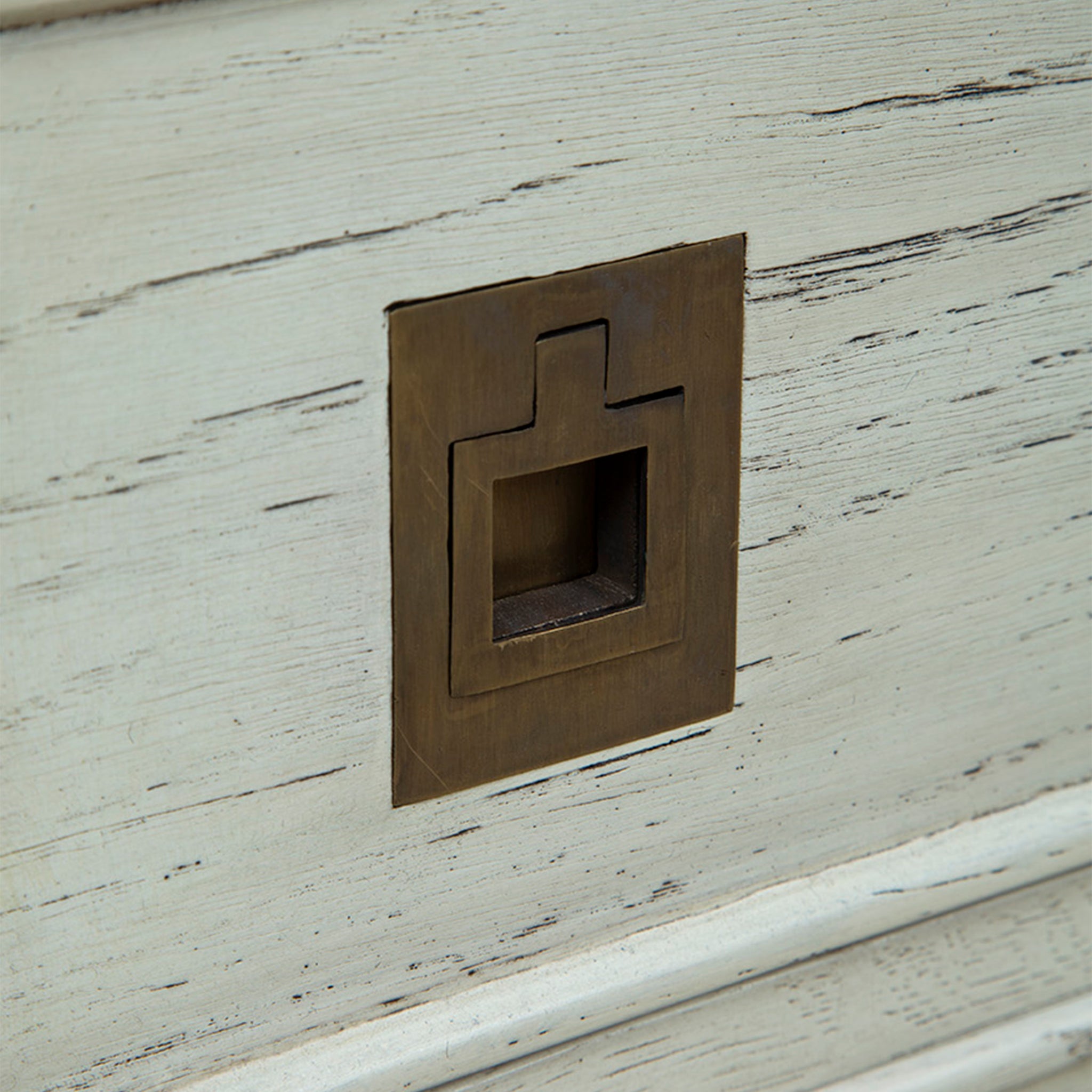 Calliope Whitewashed Wood Chest