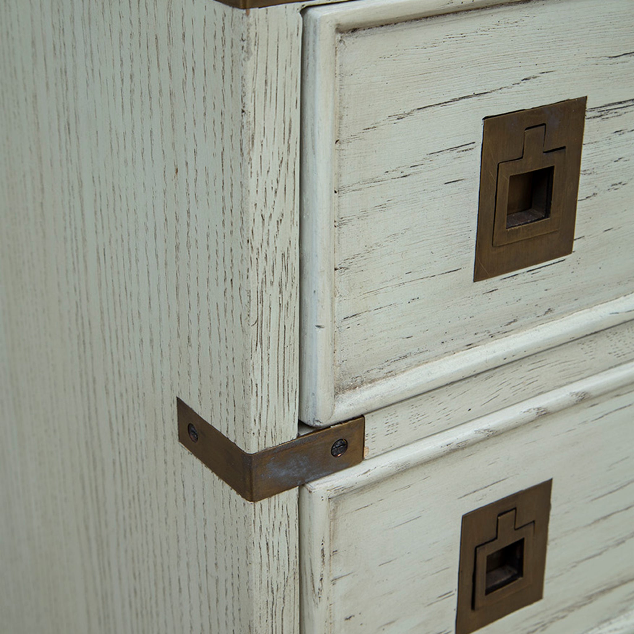 Calliope Whitewashed Wood Chest