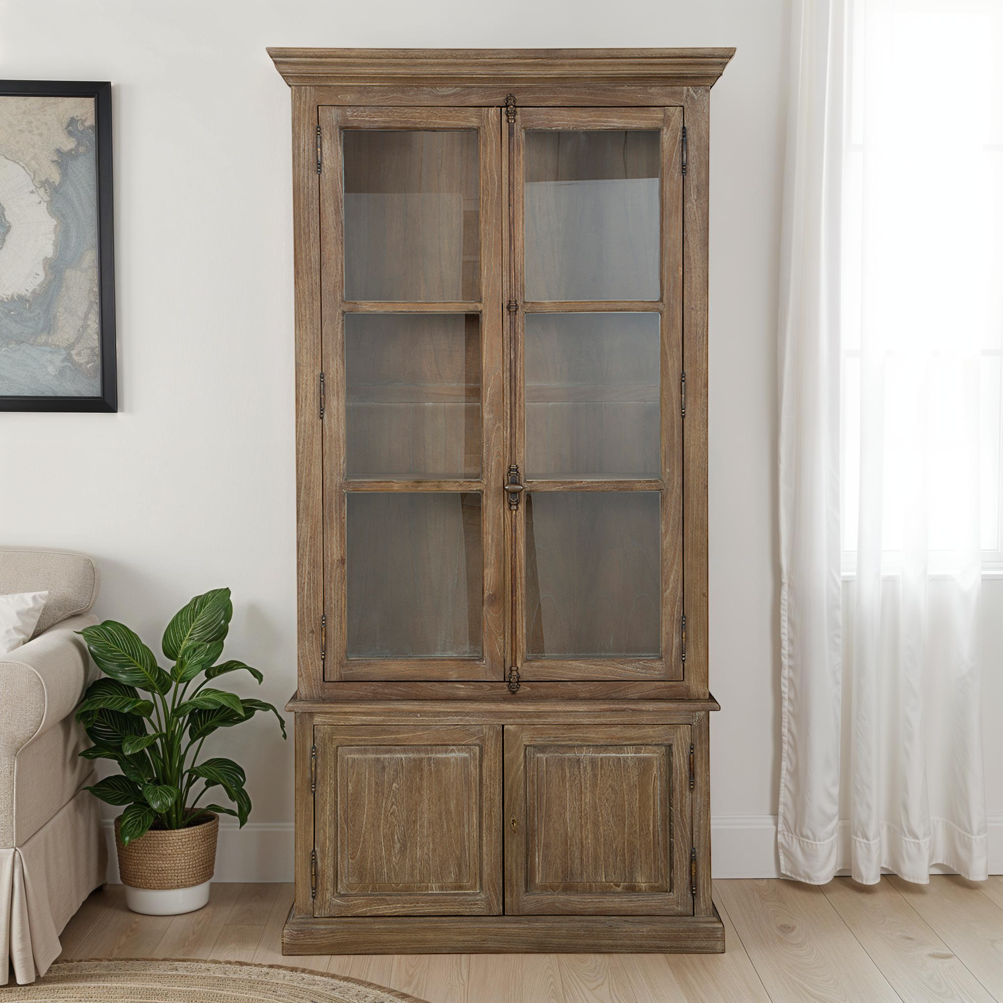 Spello Weathered Wood Cabinet