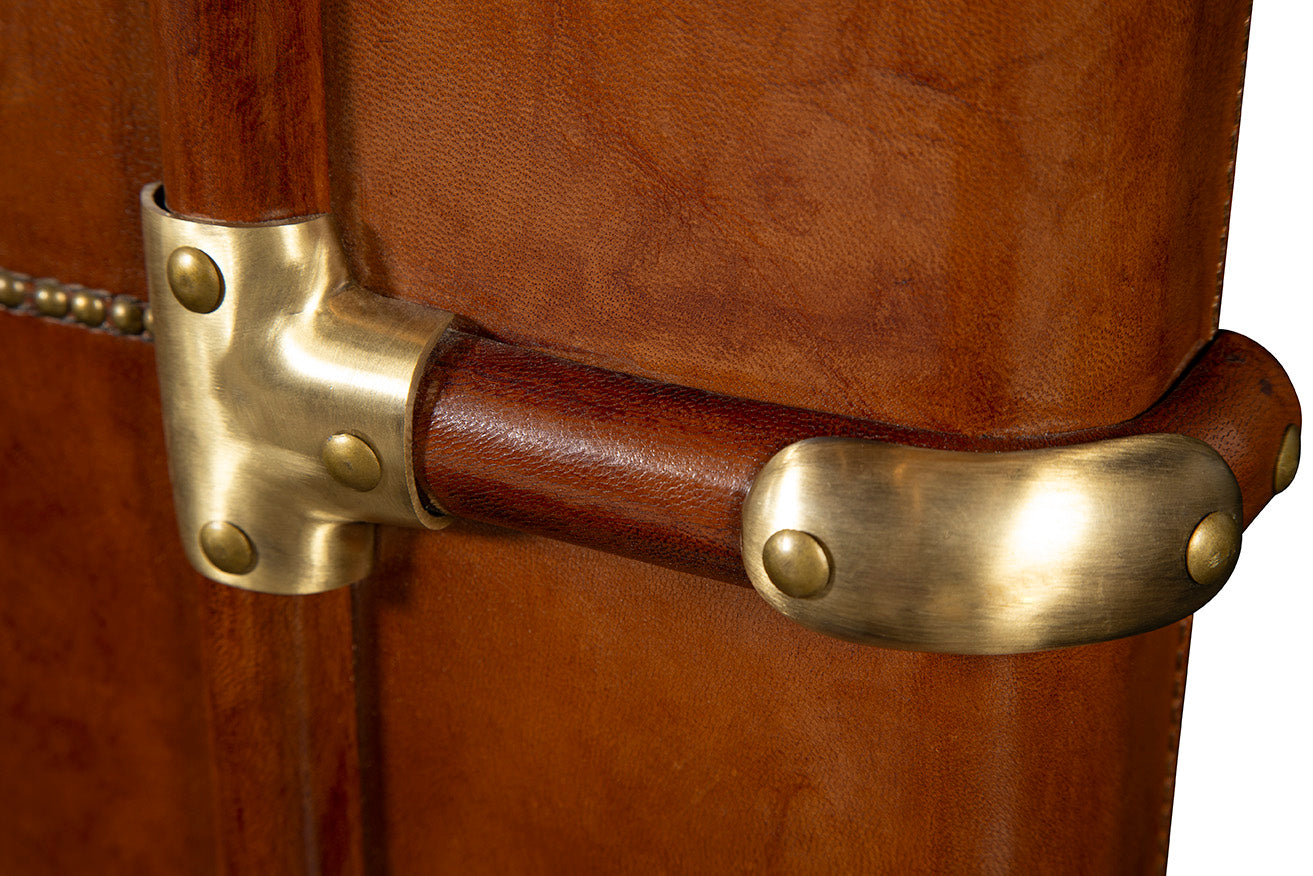 Nottingham Leather Panel Bed