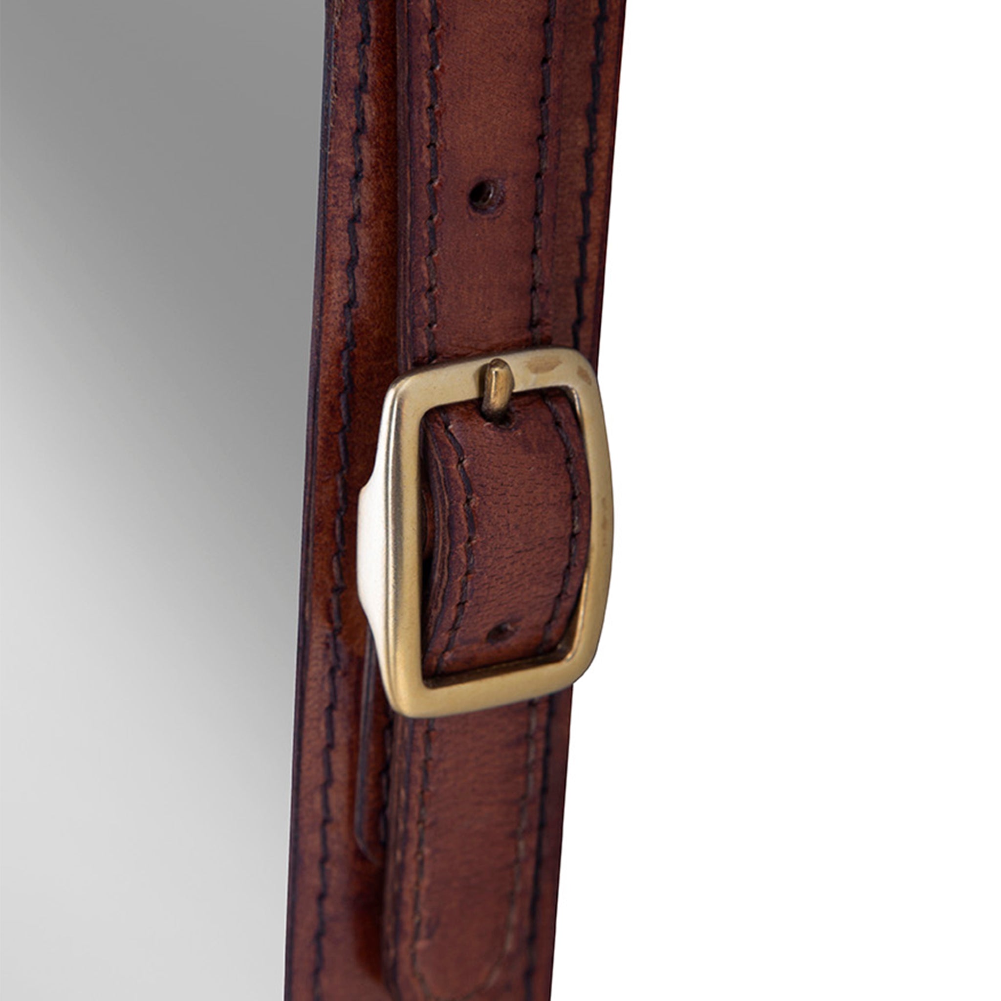 Valdora Leather Hanging Mirror Set