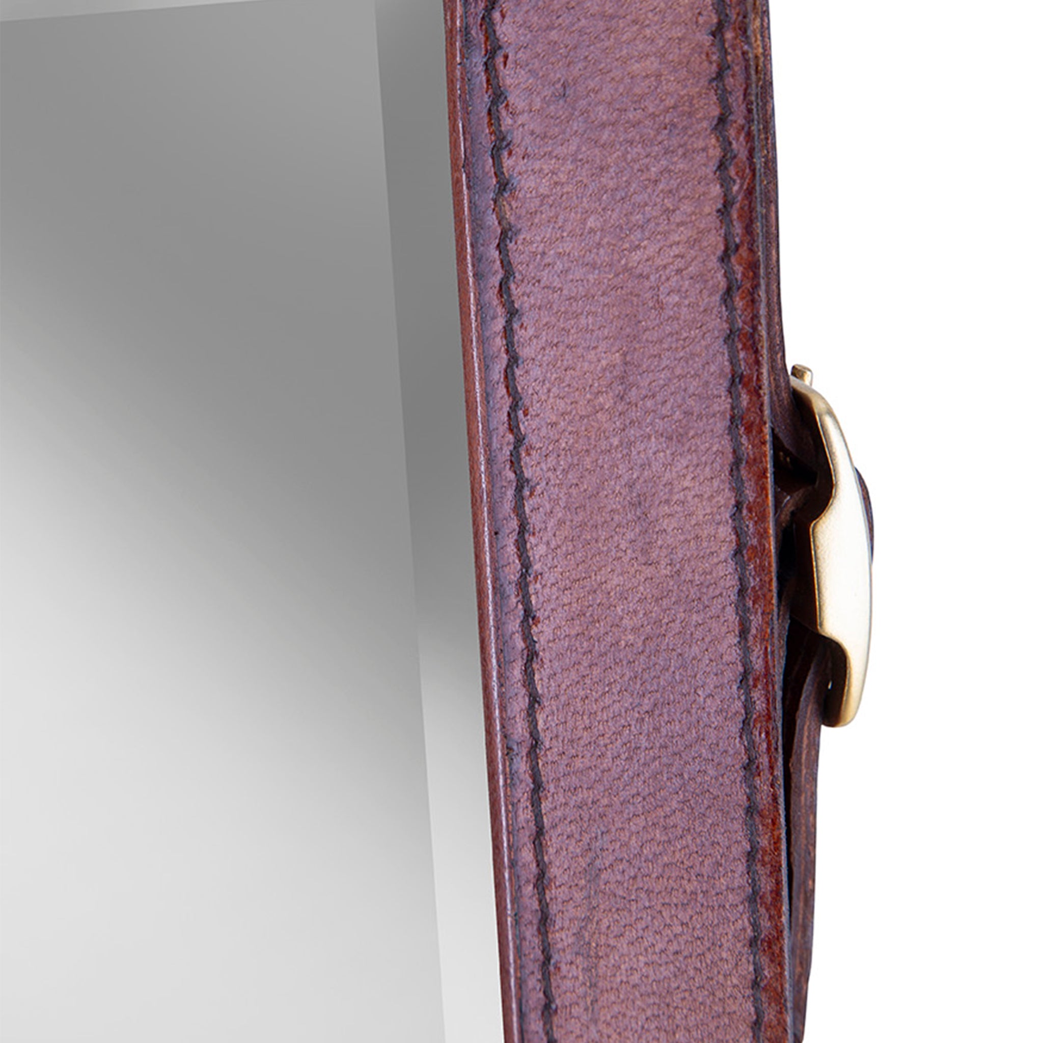 Valdora Leather Hanging Mirror Set