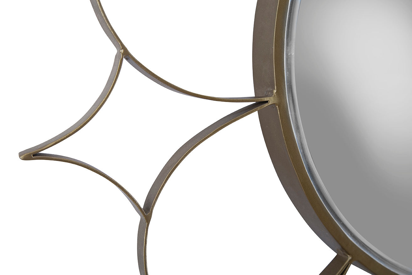 Anara Iron Floral Mirror