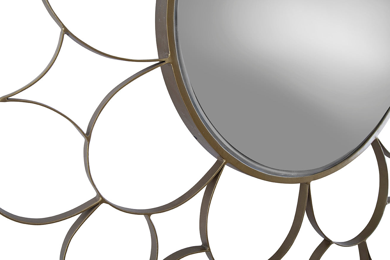 Anara Iron Floral Mirror