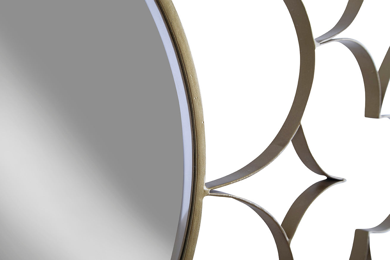 Anara Iron Floral Mirror