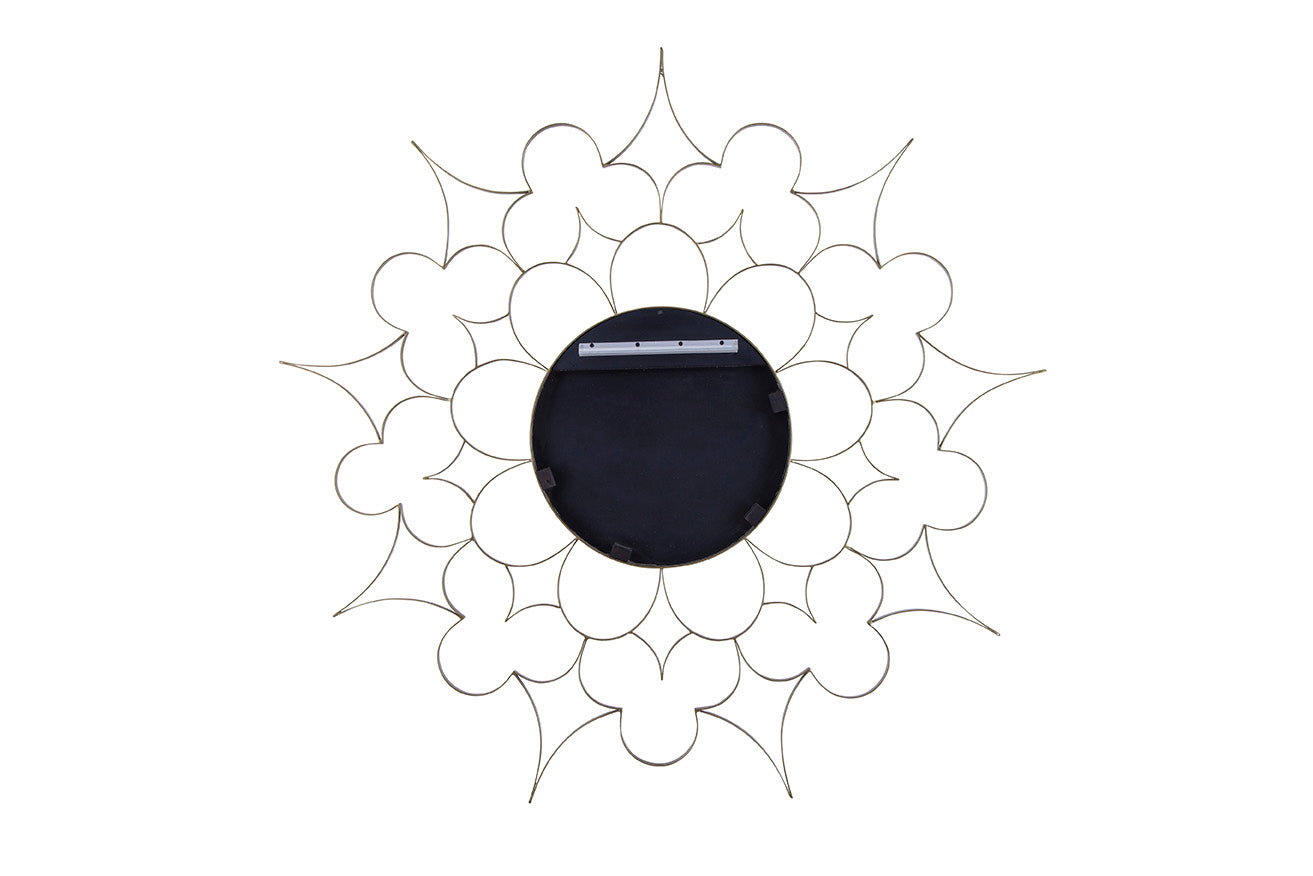 Anara Iron Floral Mirror