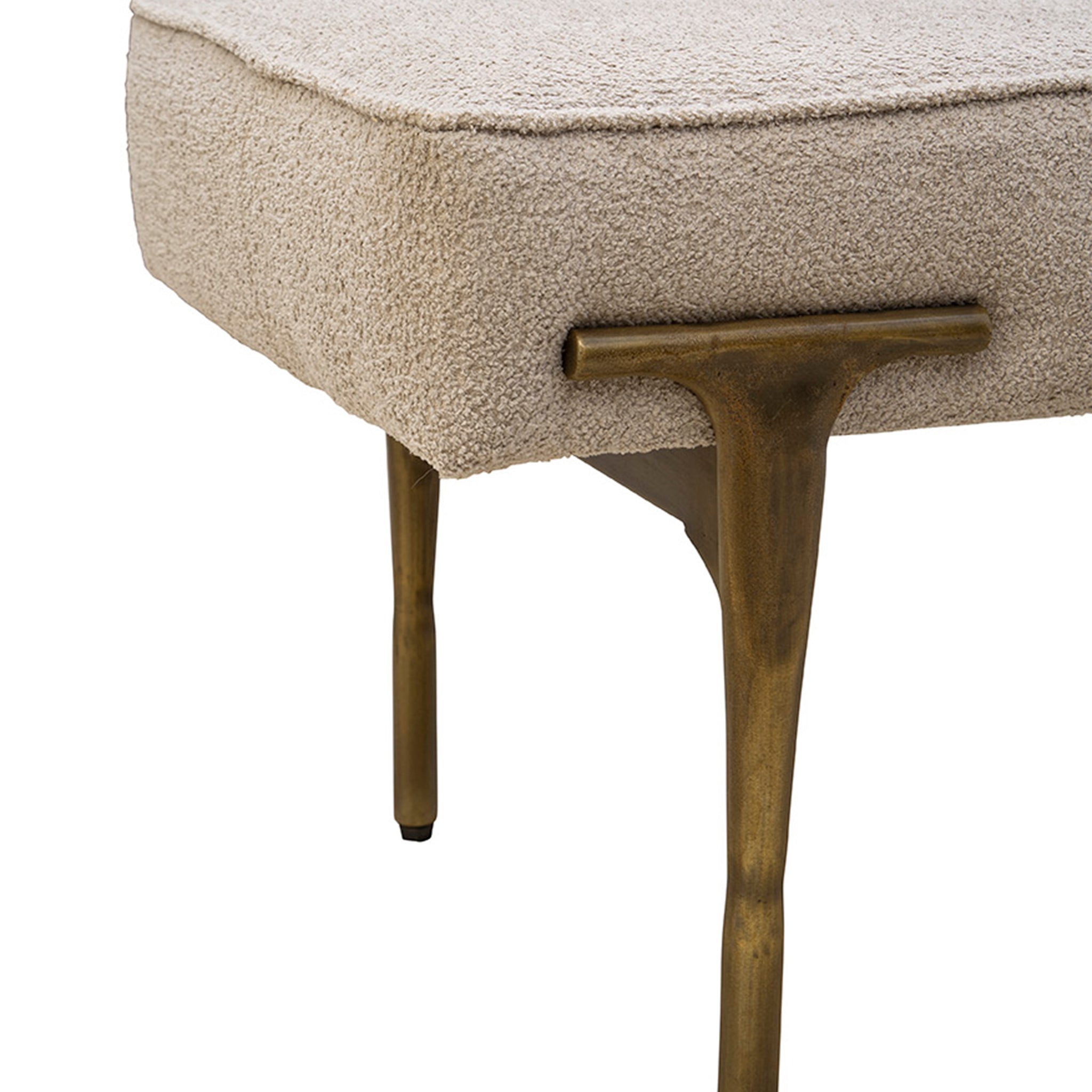 Griffin Boucle Upholstered Bench