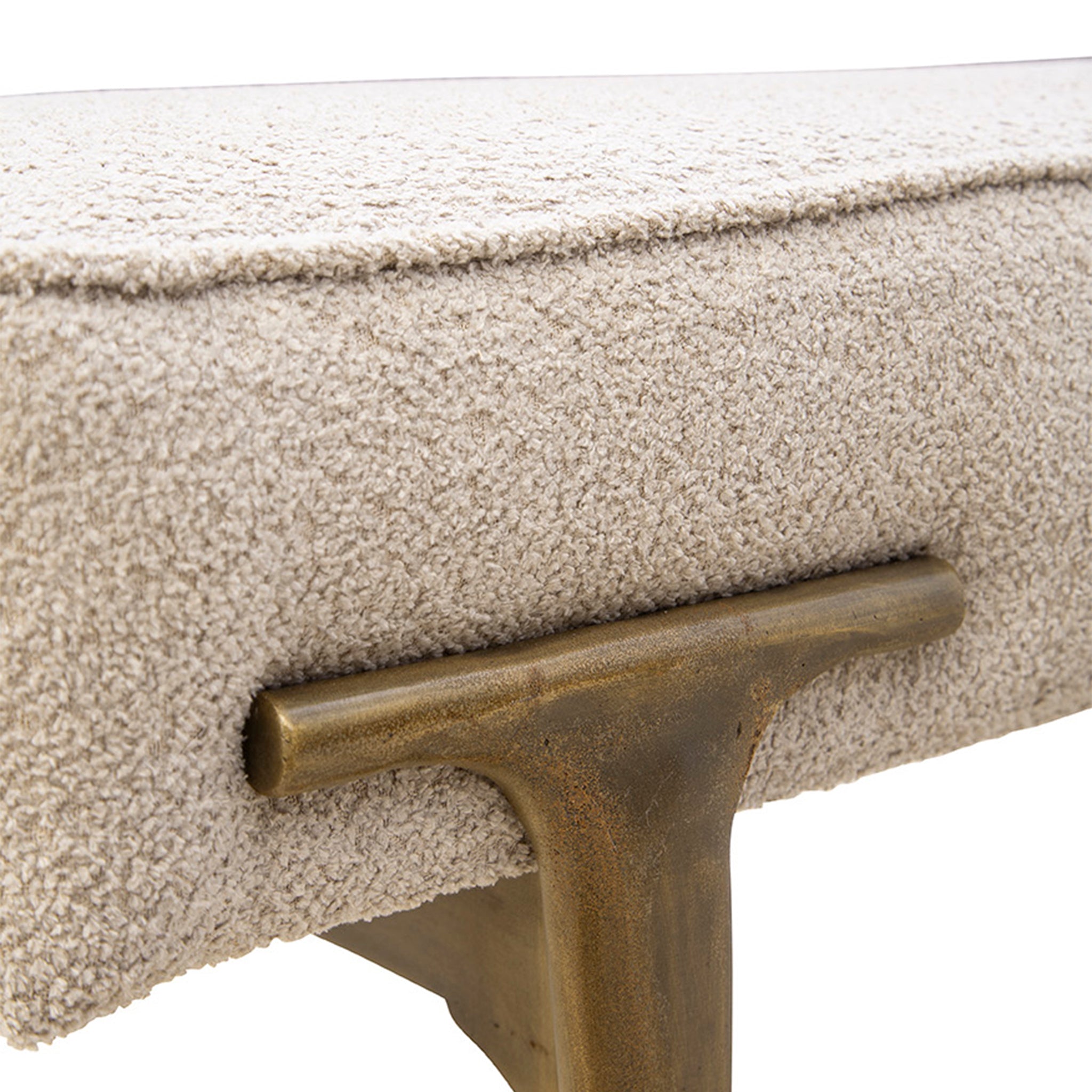 Griffin Boucle Upholstered Bench