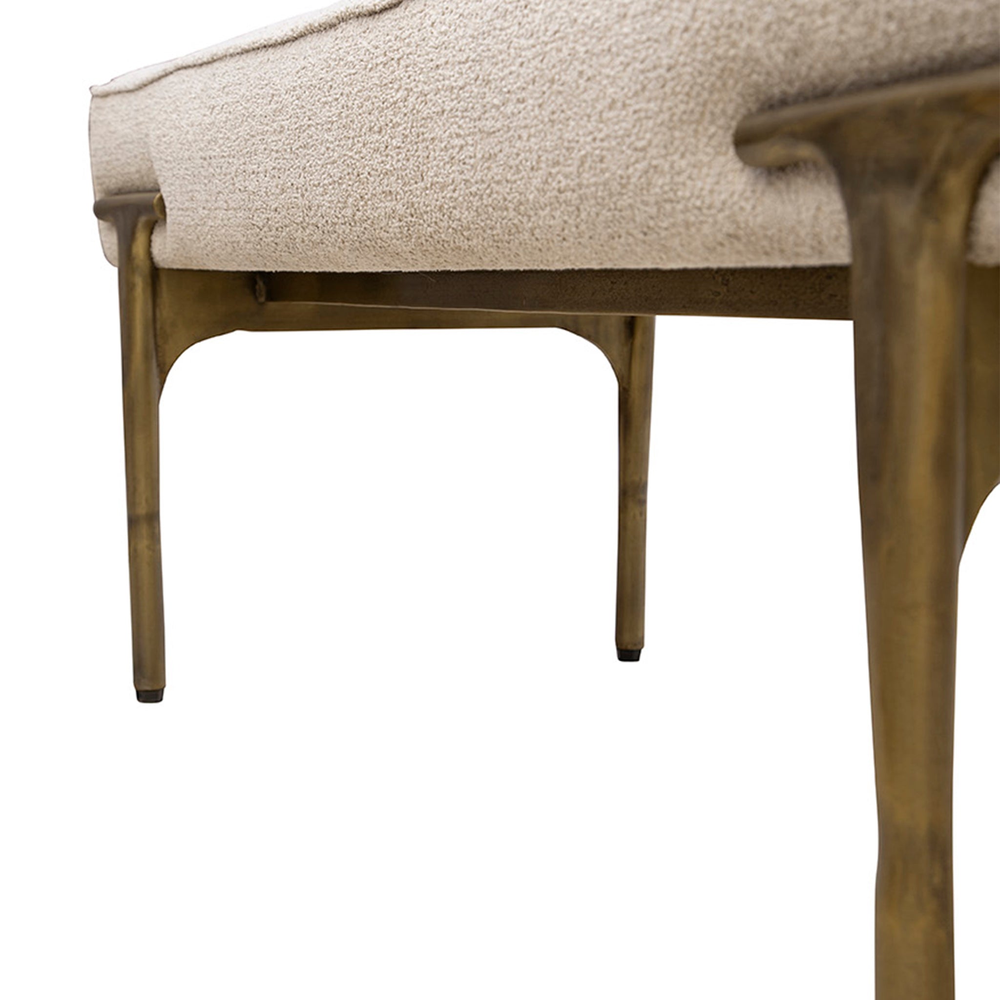 Griffin Boucle Upholstered Bench