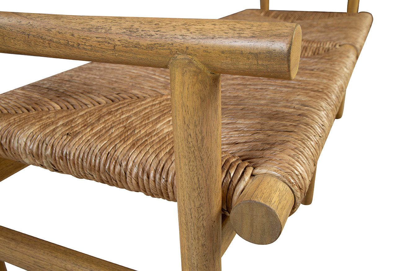 Glencairn Woven Seat Bench