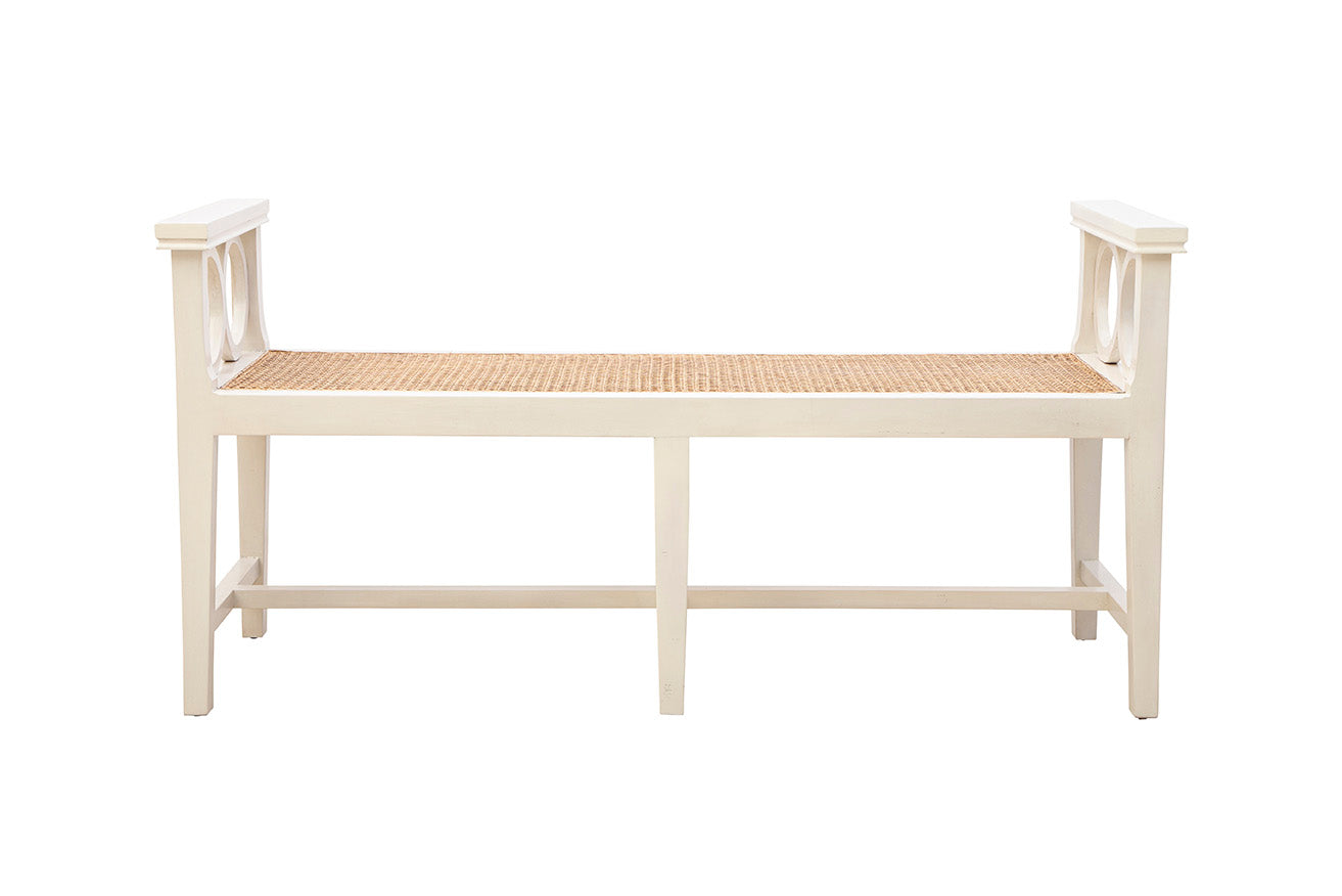 Canterbury Rattan Seat Bench
