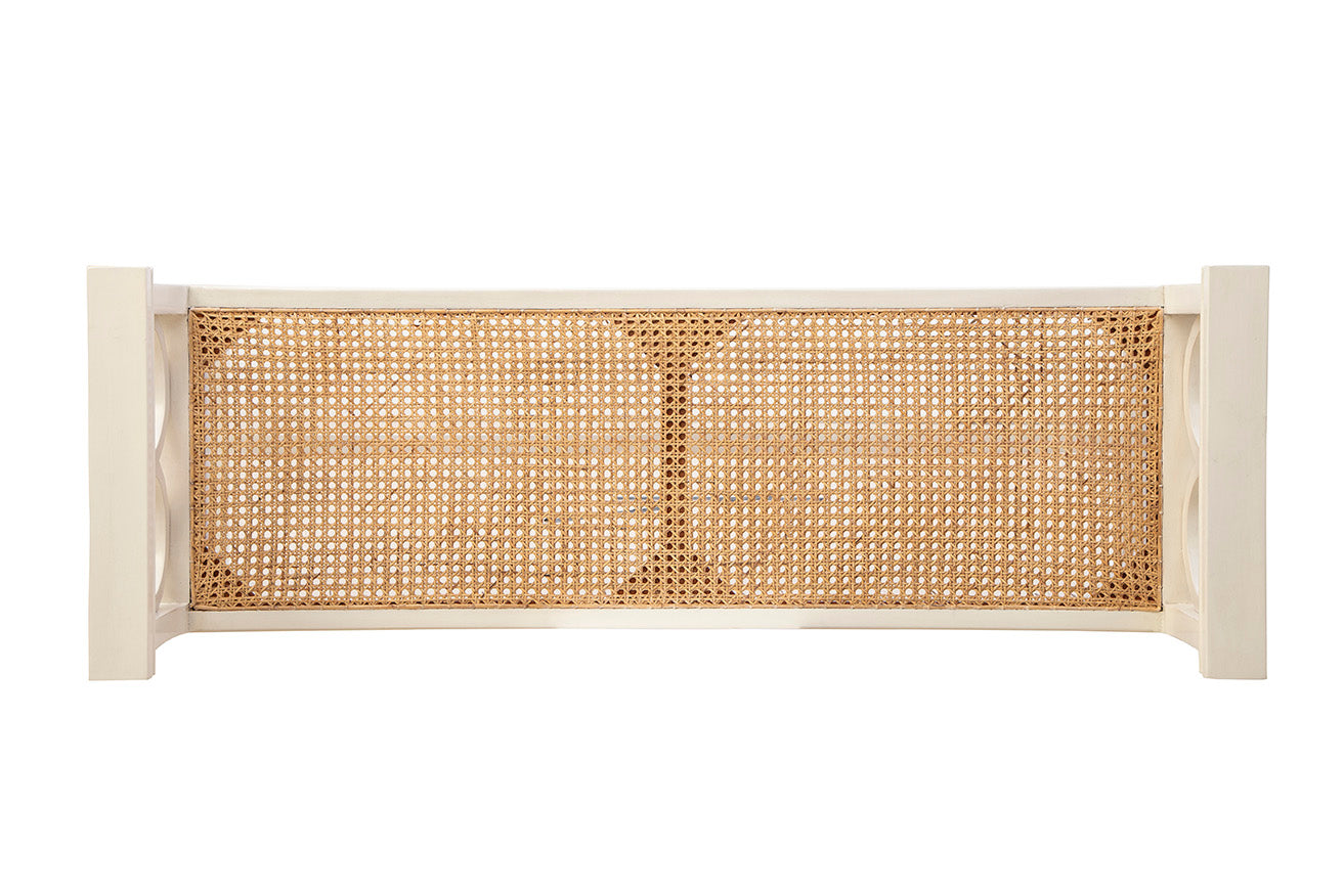 Canterbury Rattan Seat Bench