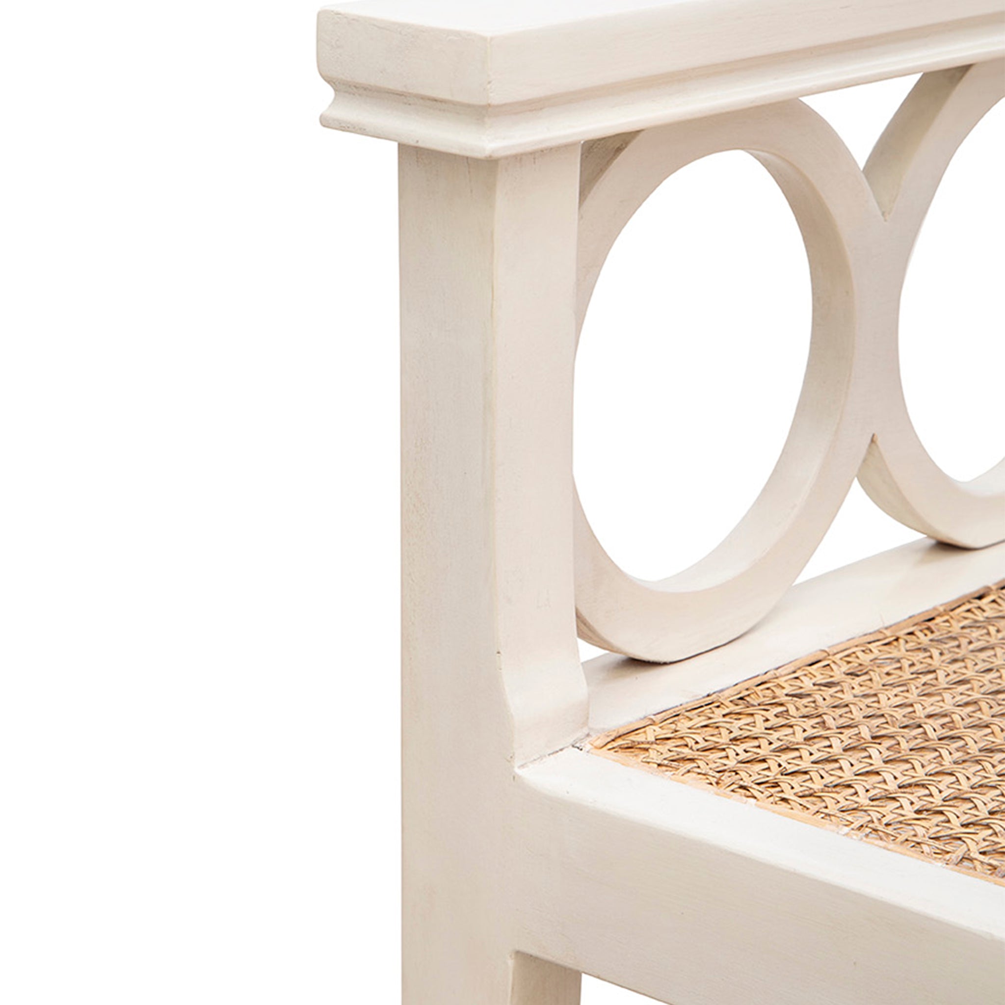 Canterbury Rattan Seat Bench