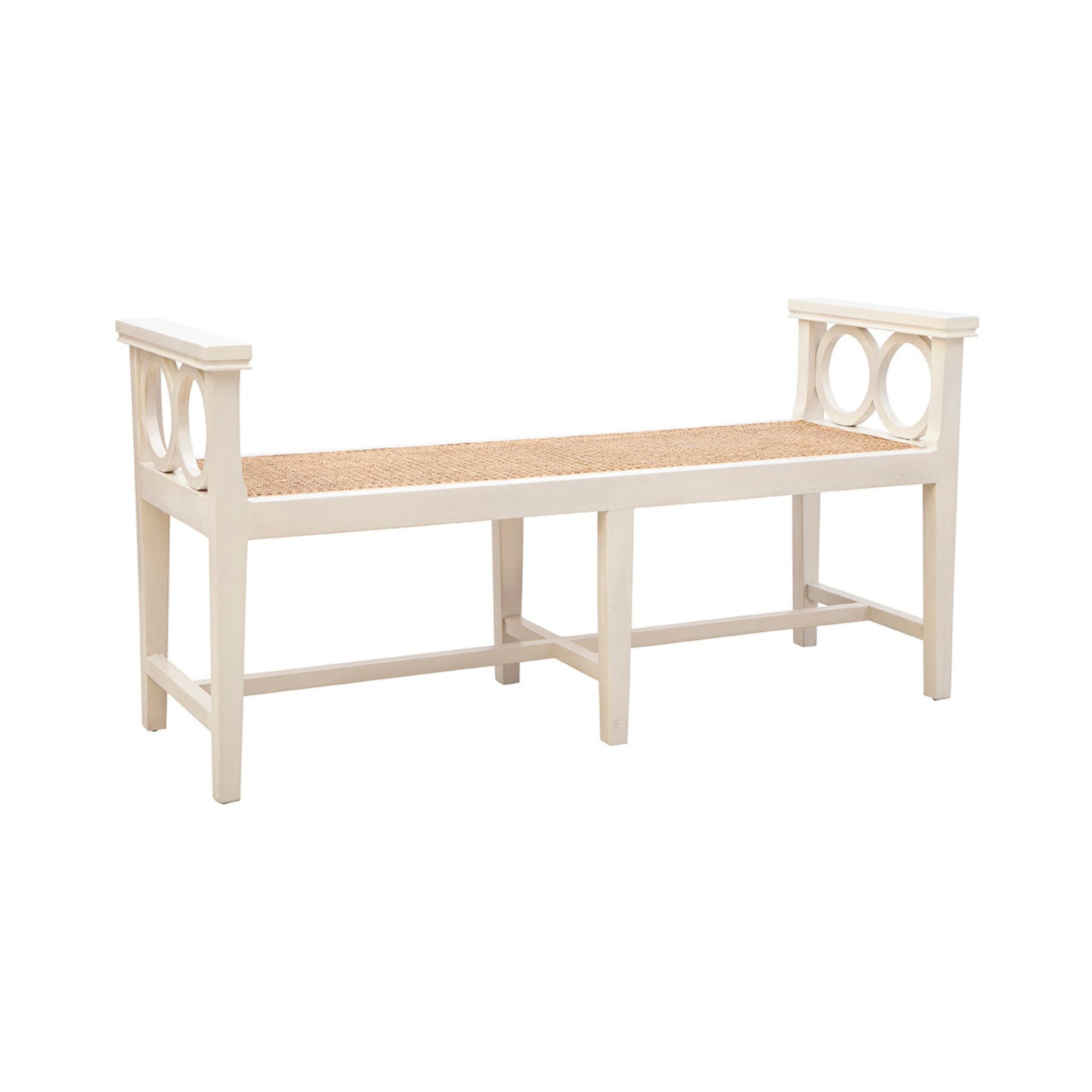 Canterbury Rattan Seat Bench