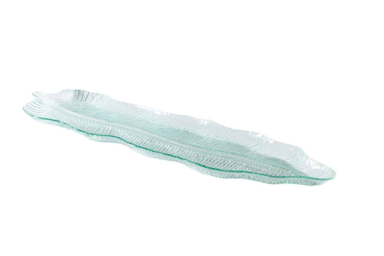 Alondra Glass Leaf Platter