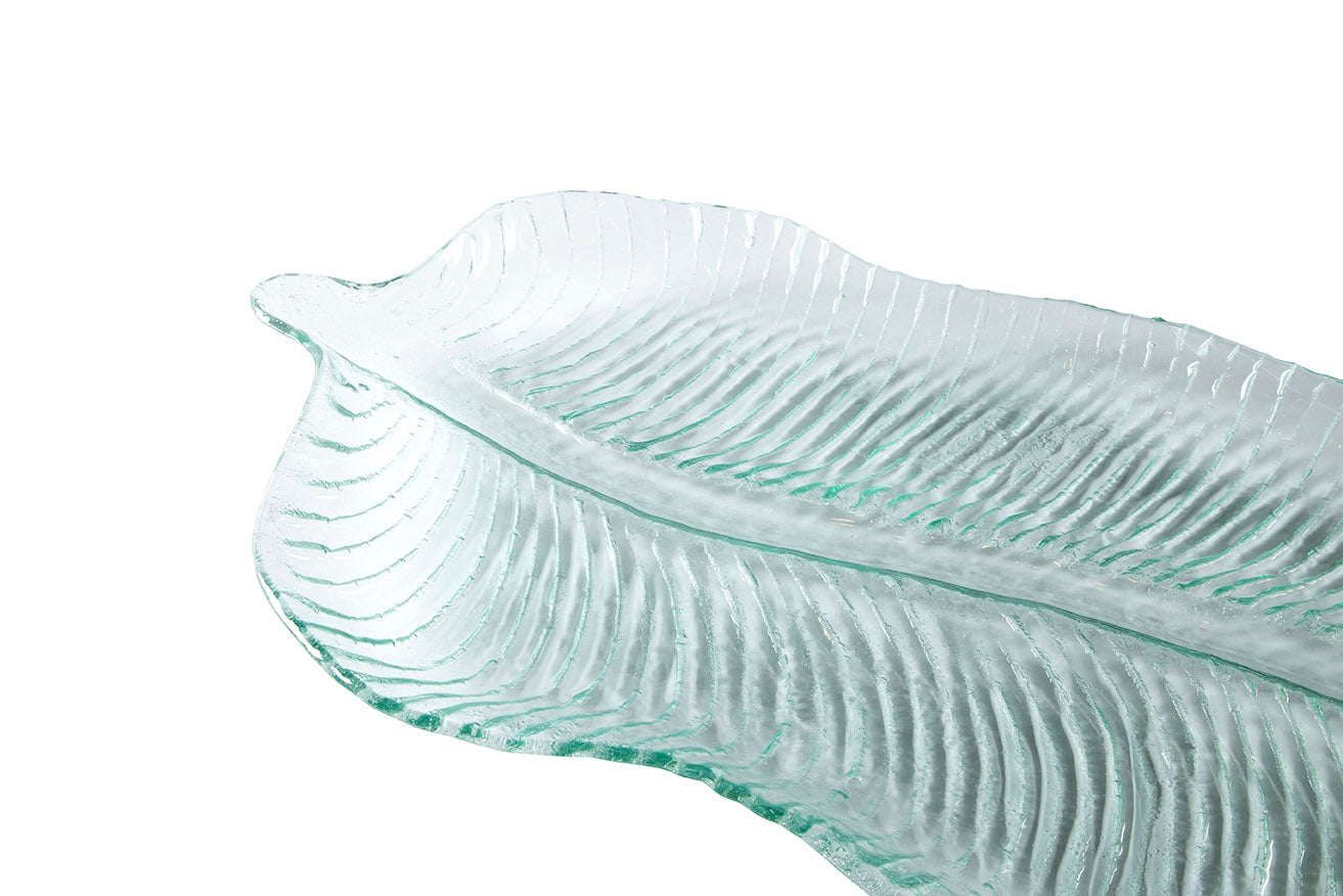Alondra Glass Leaf Platter
