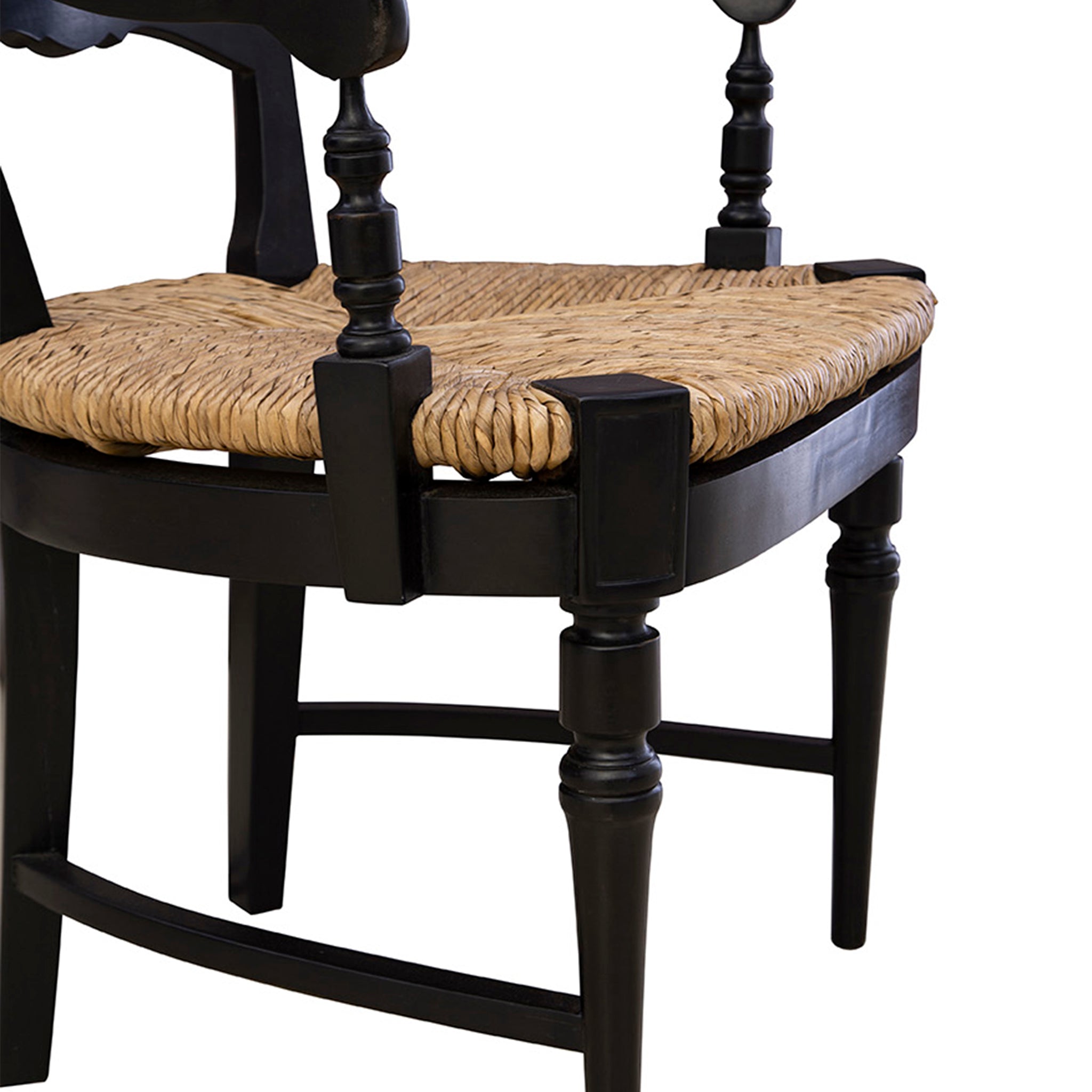 Wickers Rush Seat Armchair