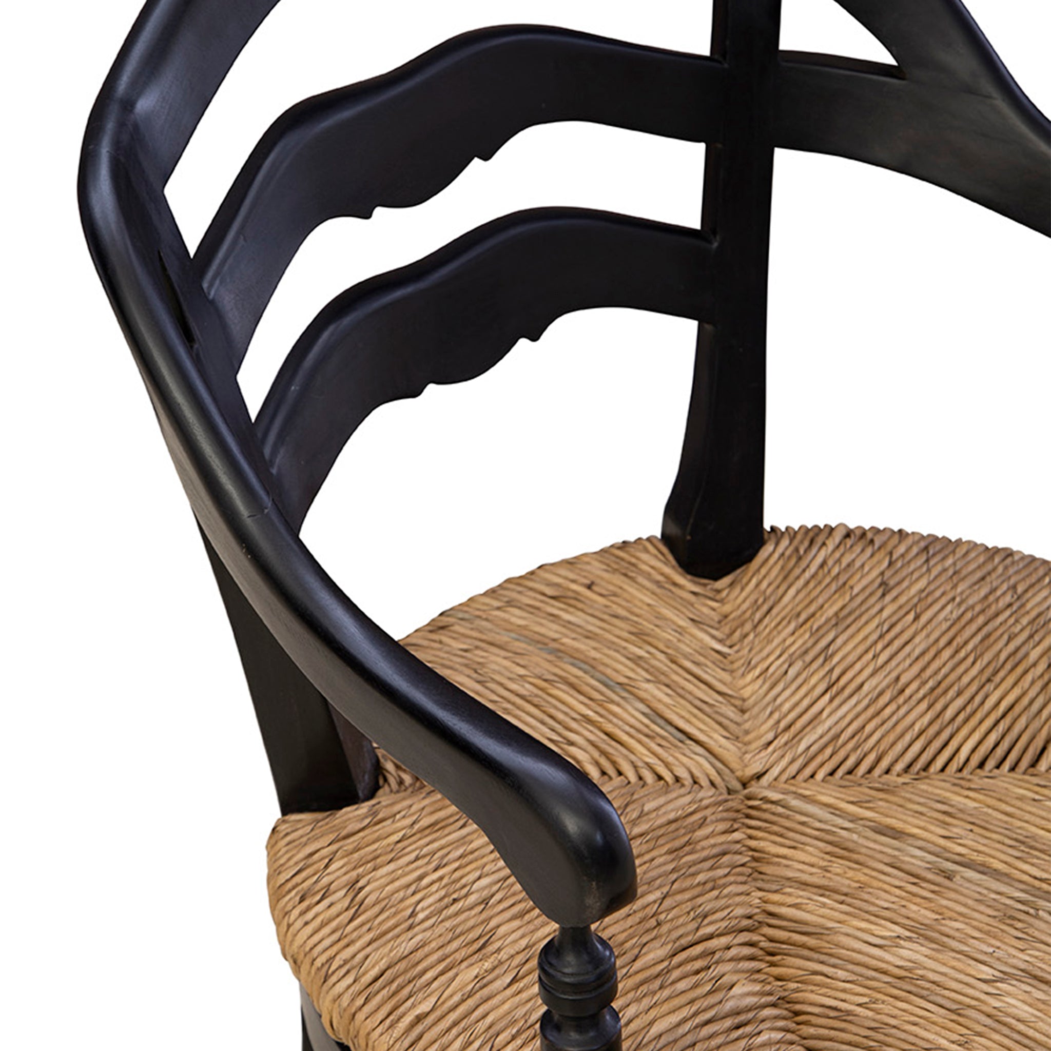 Wickers Rush Seat Armchair