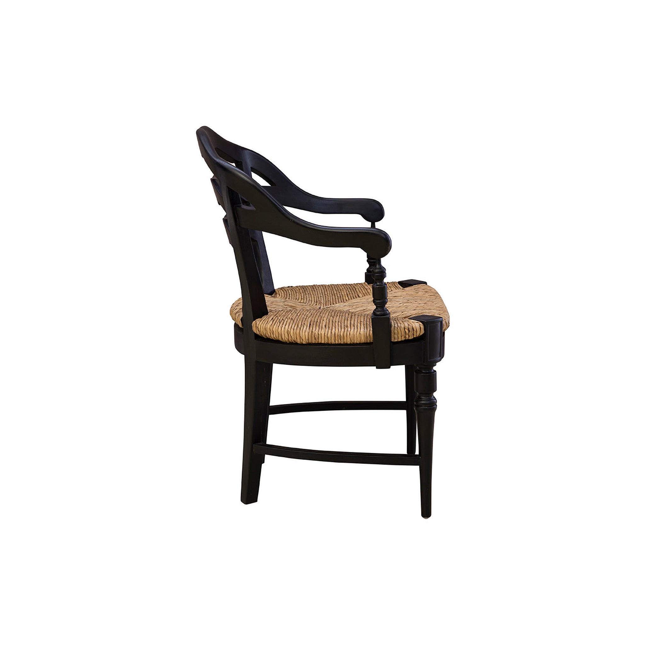 Wickers Rush Seat Armchair