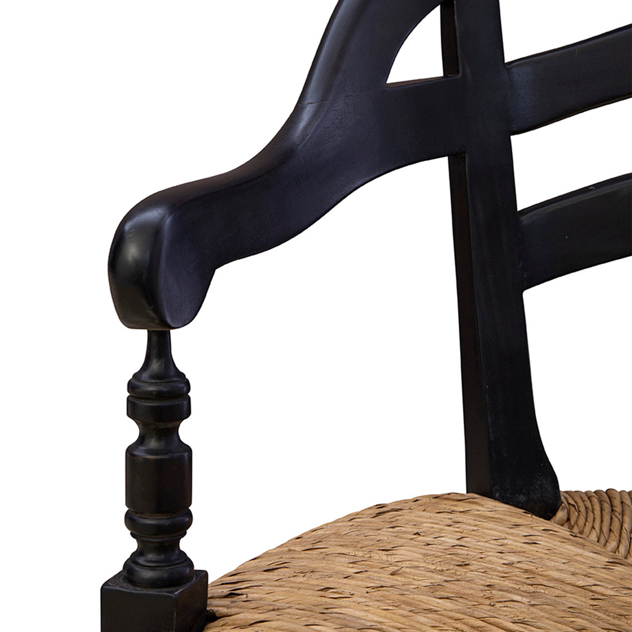 Wickers Rush Seat Armchair