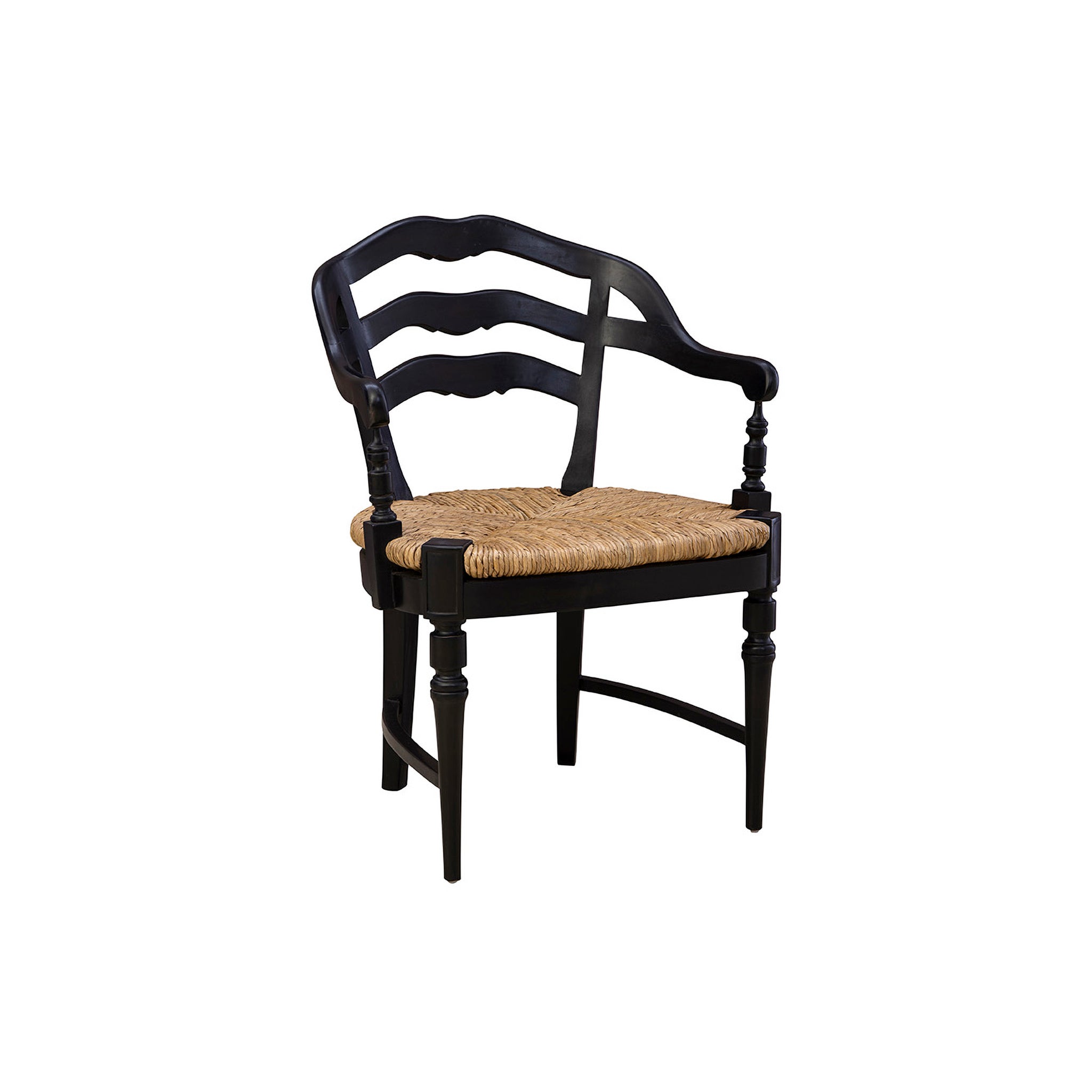 Wickers Rush Seat Armchair