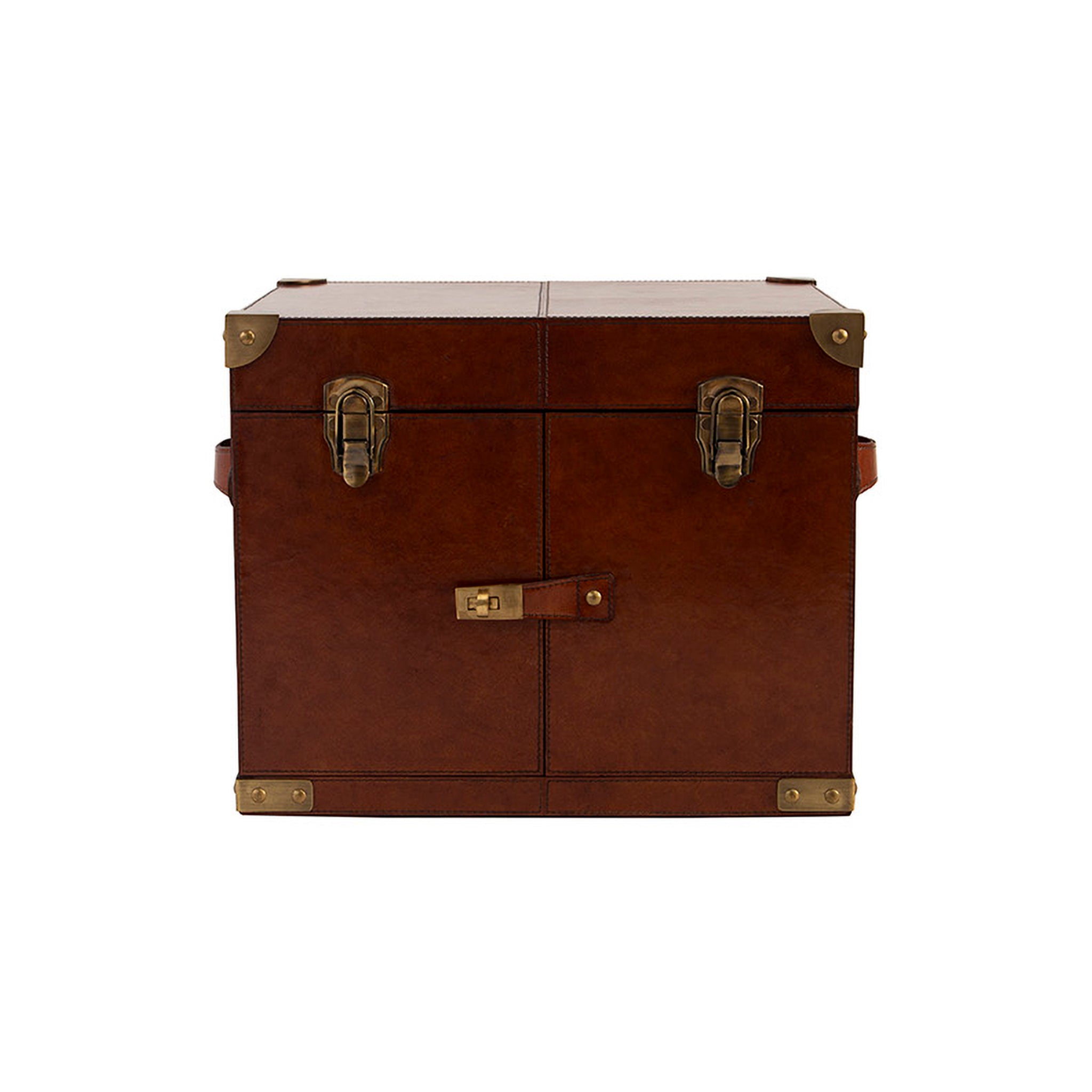 Marcellus Leather Storage Trunk