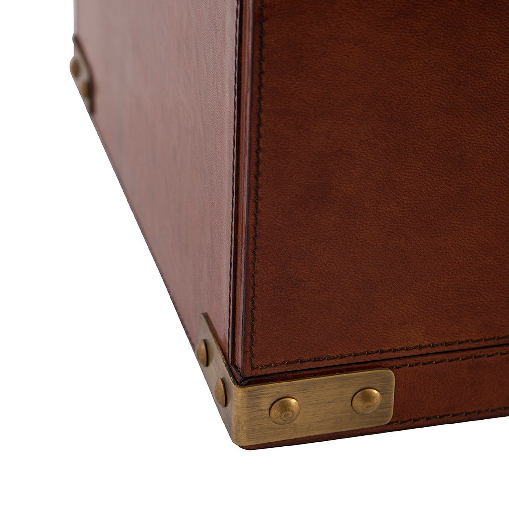 Marcellus Leather Storage Trunk