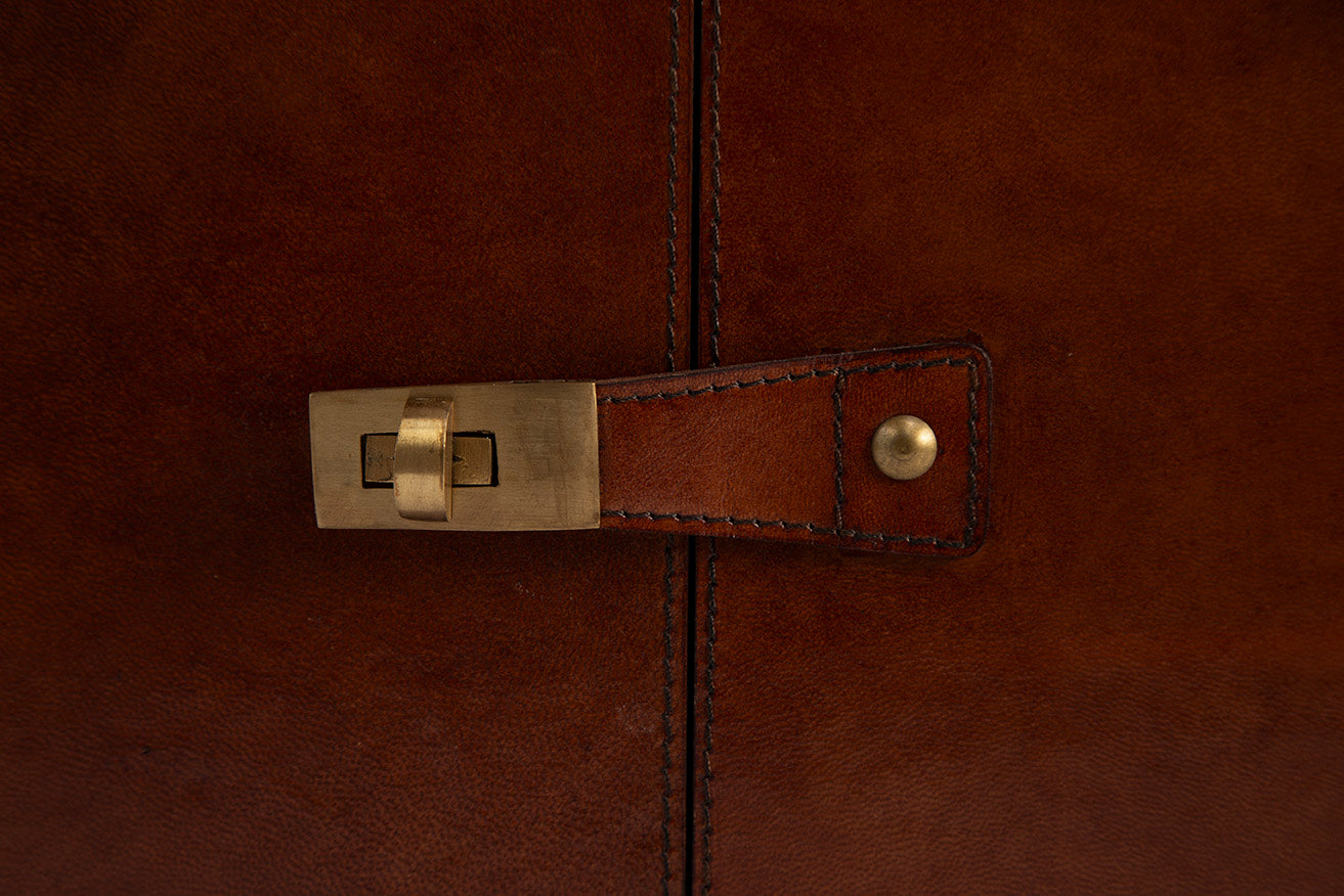 Marcellus Leather Storage Trunk