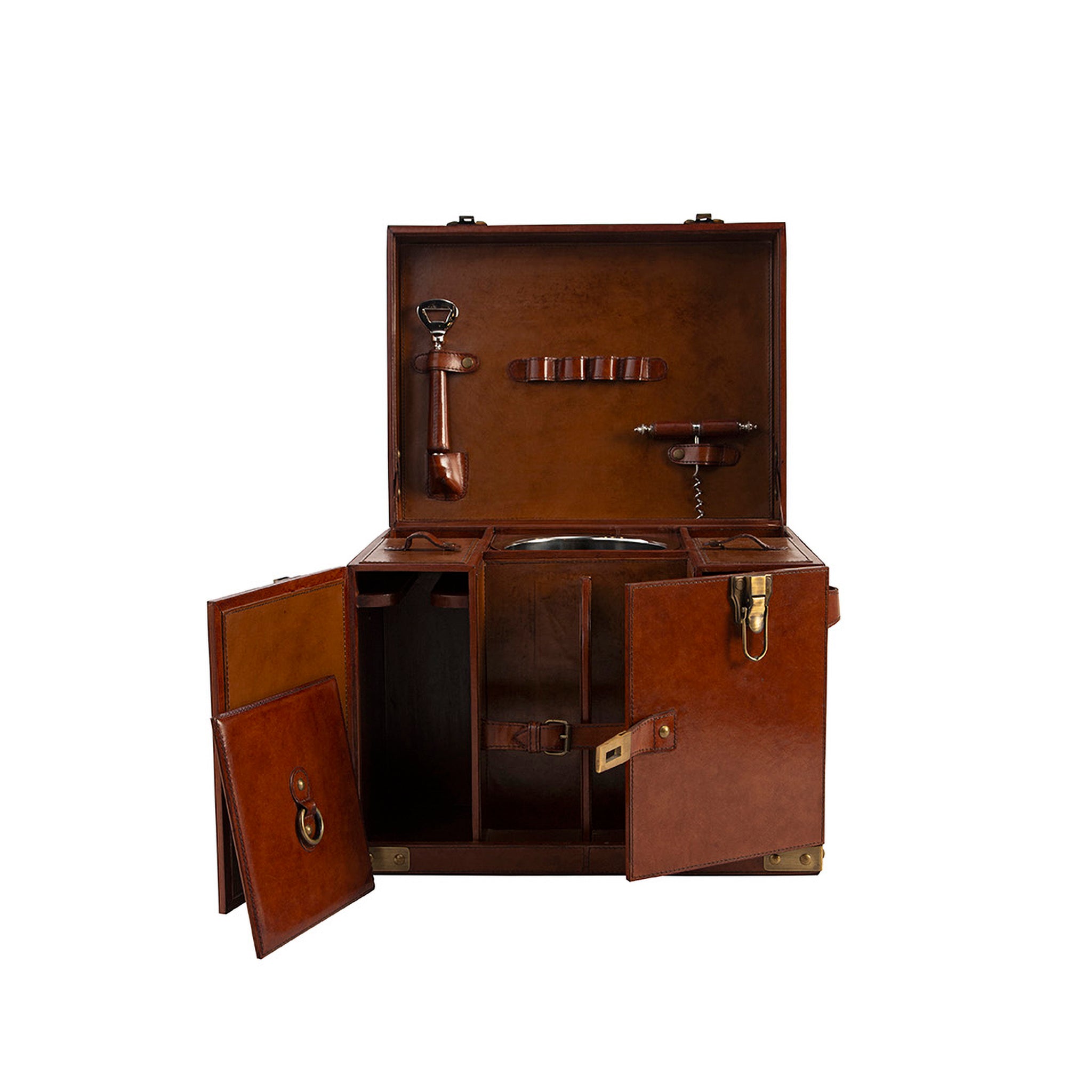 Marcellus Leather Storage Trunk