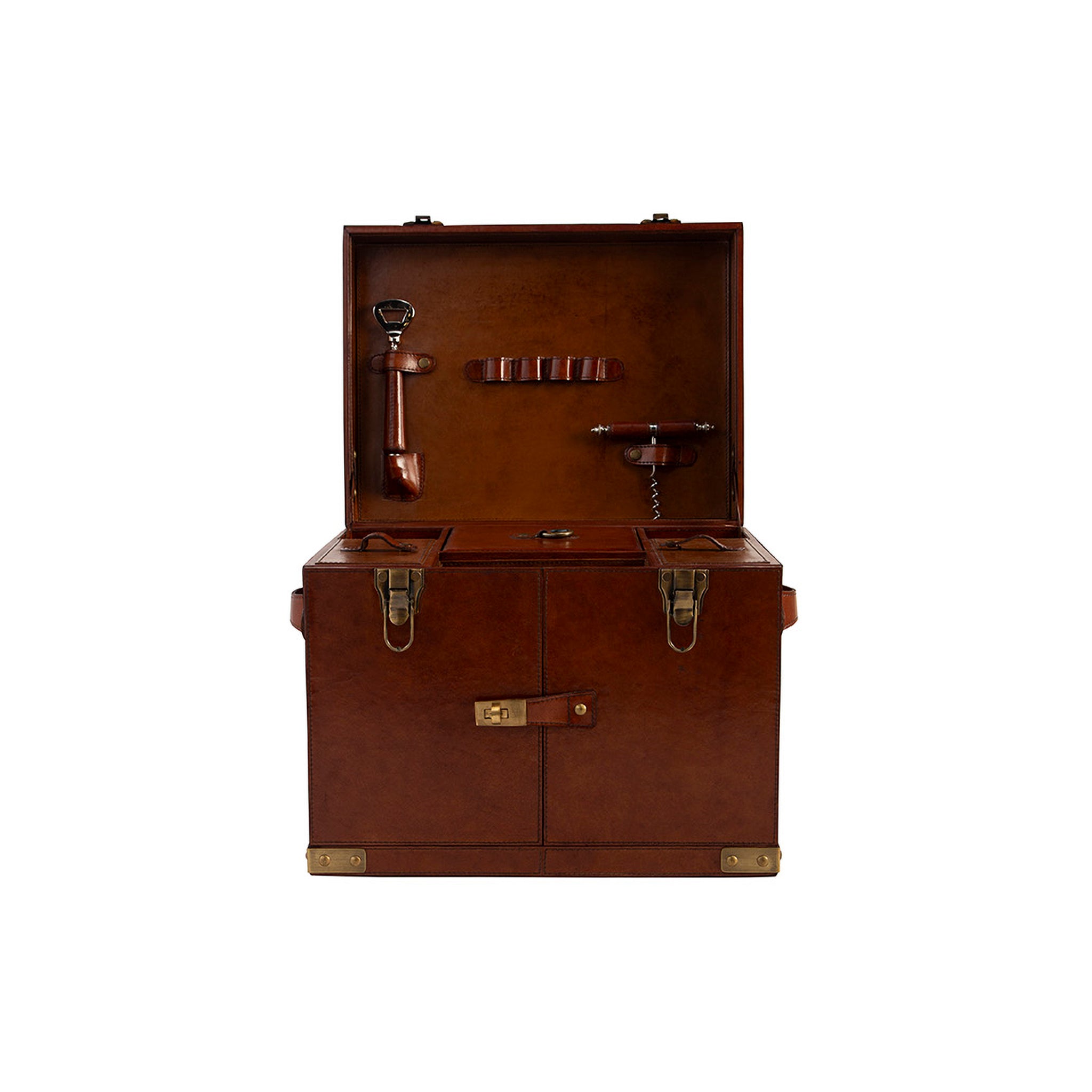 Marcellus Leather Storage Trunk