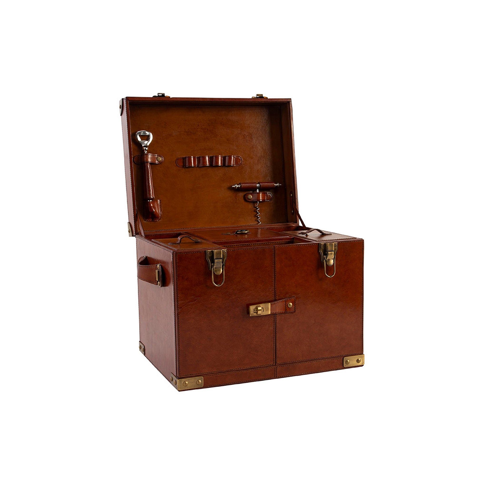 Marcellus Leather Storage Trunk