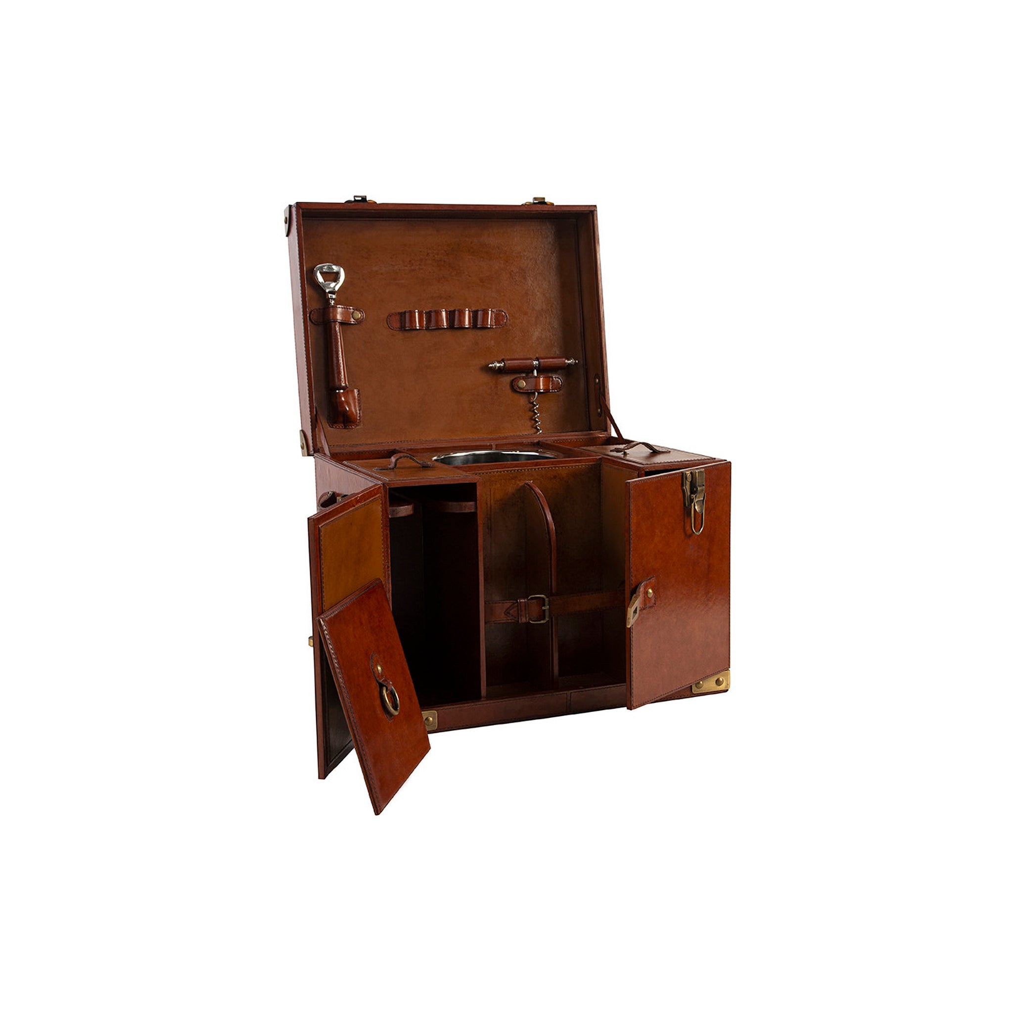 Marcellus Leather Storage Trunk