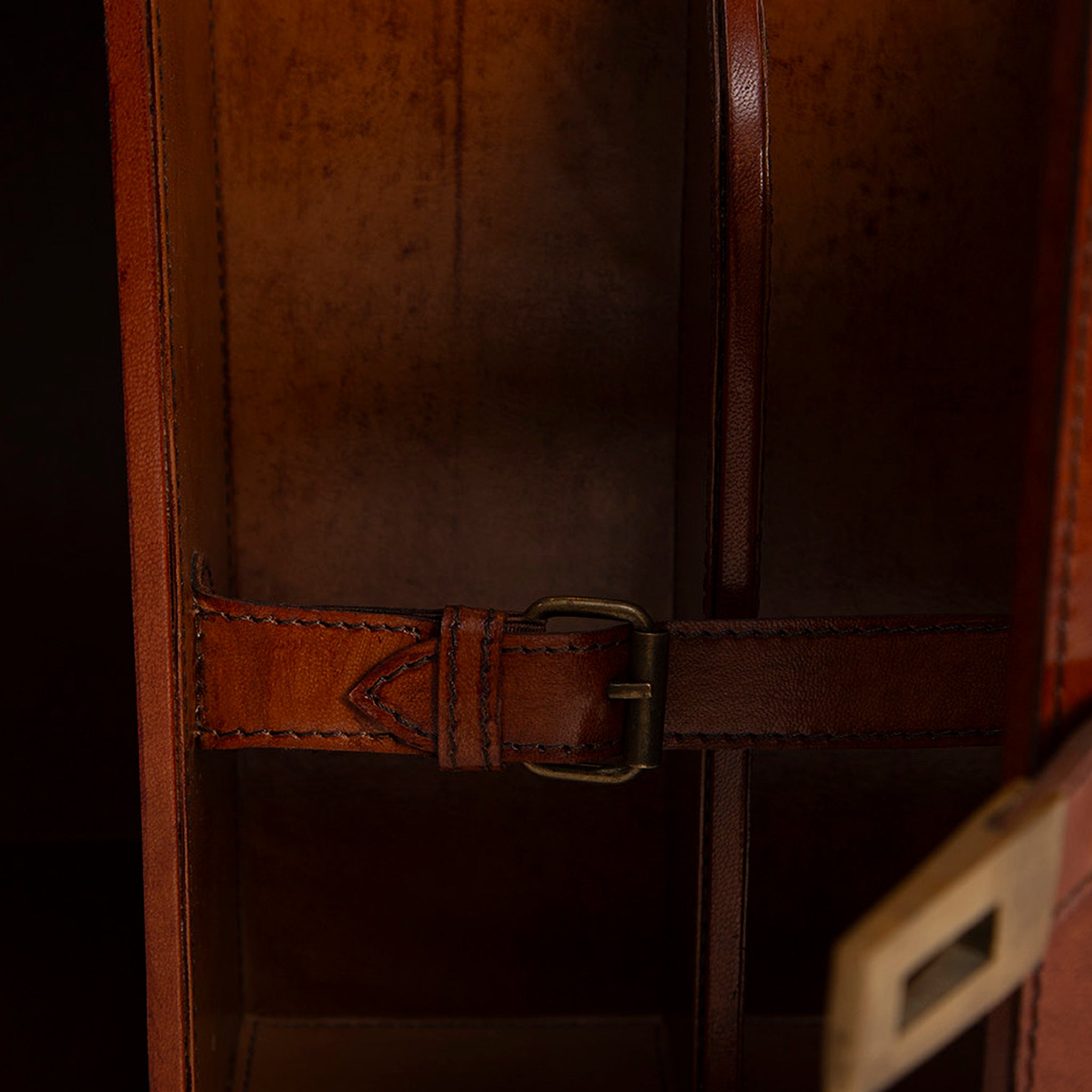 Marcellus Leather Storage Trunk