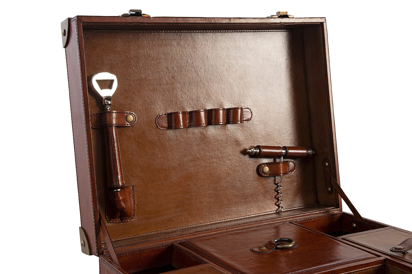 Marcellus Leather Storage Trunk
