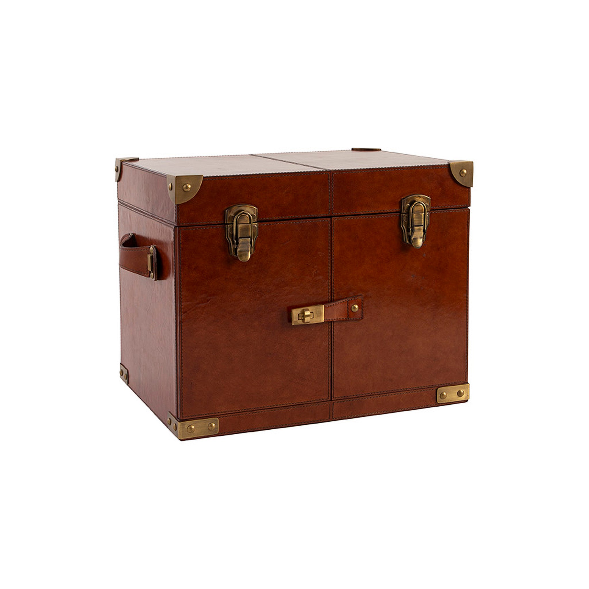 Marcellus Leather Storage Trunk
